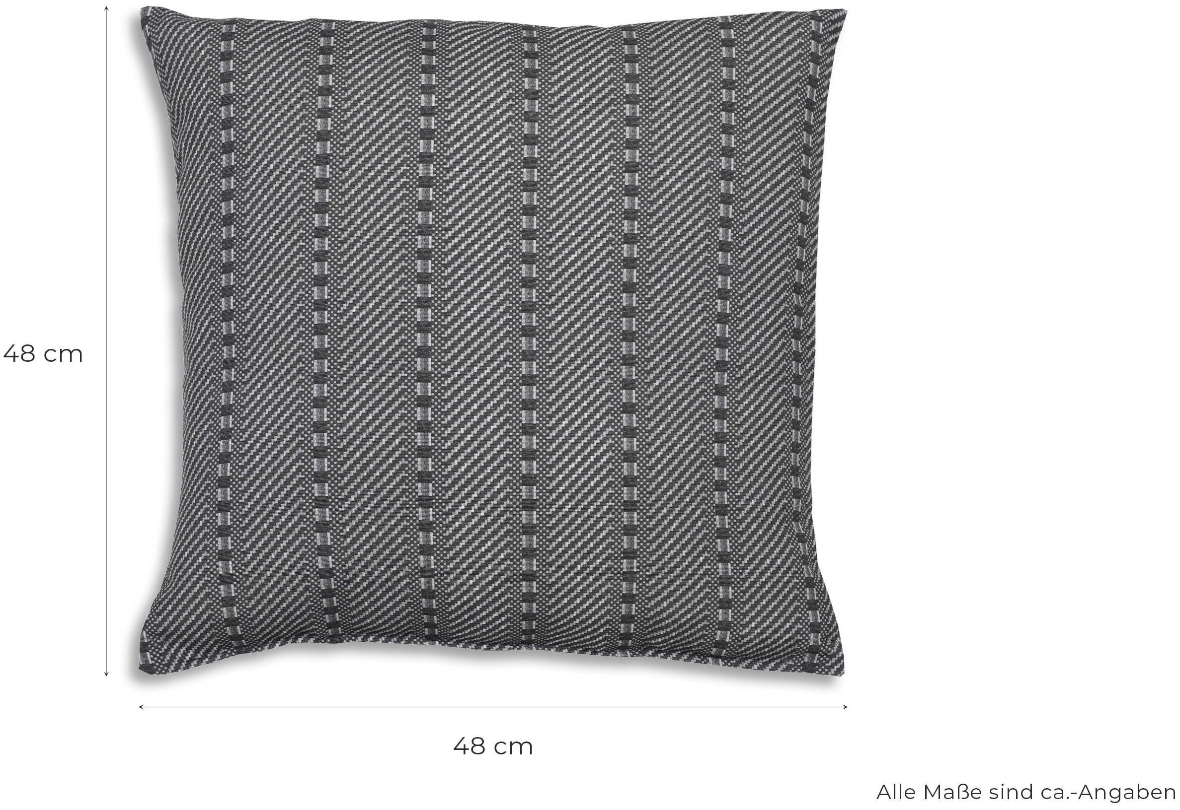 GO-DE Dekokissen »Klara«, 2er Set, 48x48 cm