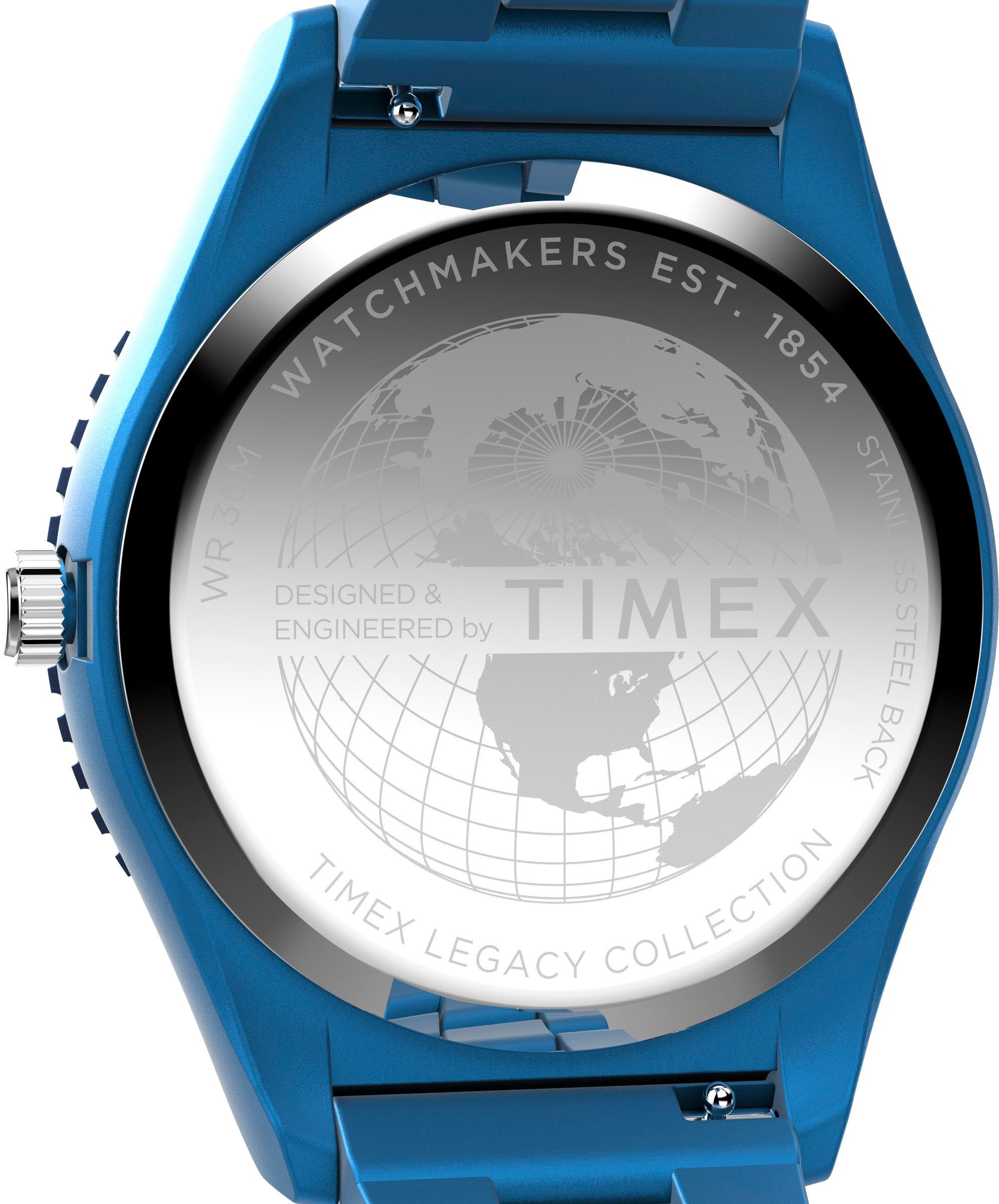 Timex Quarzuhr »LEGACY 42 mm«, Armbanduhr, Herrenuhr,Kunststoffarmband, Leuchtzeiger
