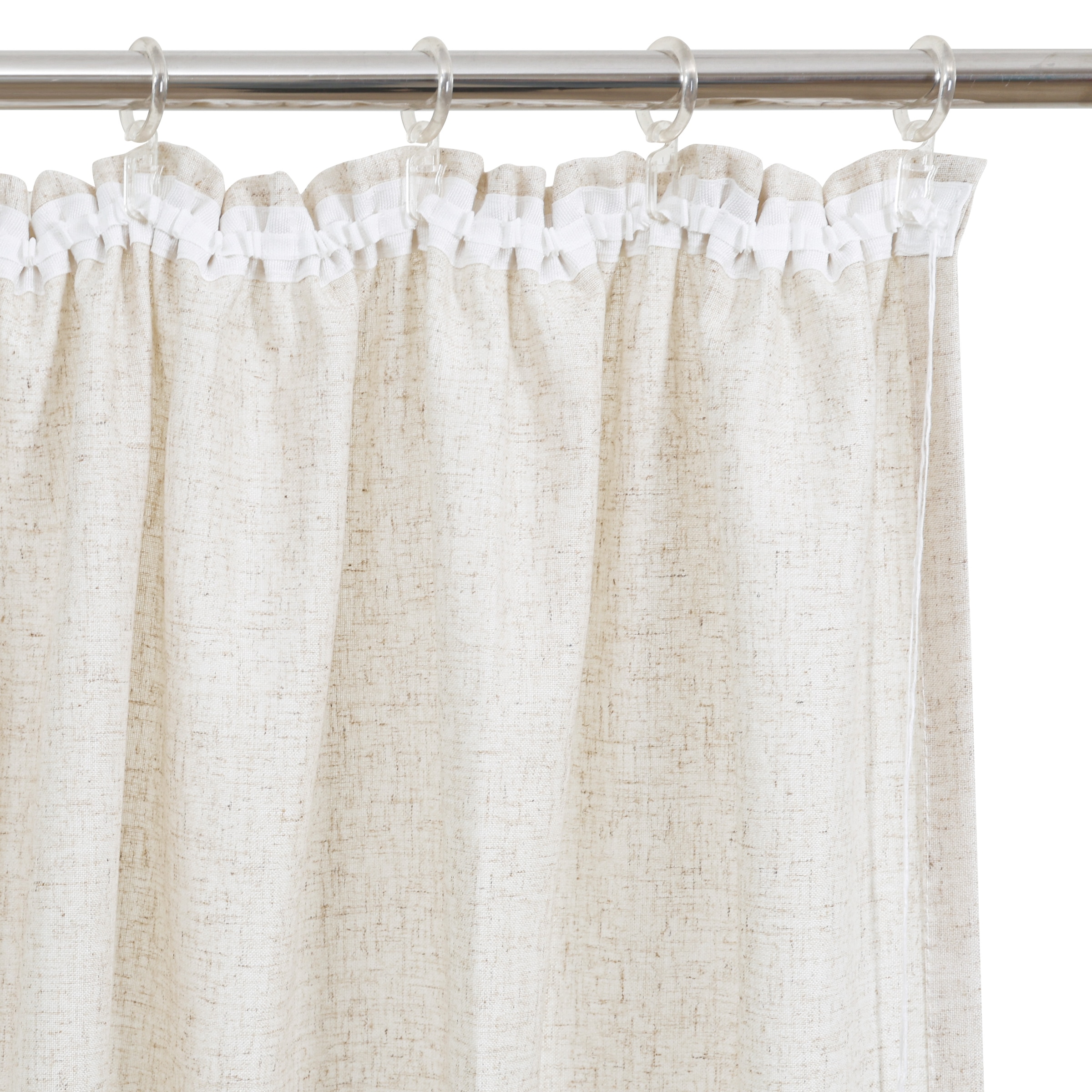 my home Gardine »Rudy«, (2 St.), Halbtransparent, Leinenlook, Polyester-Leinen Mischung, 2-er Set
