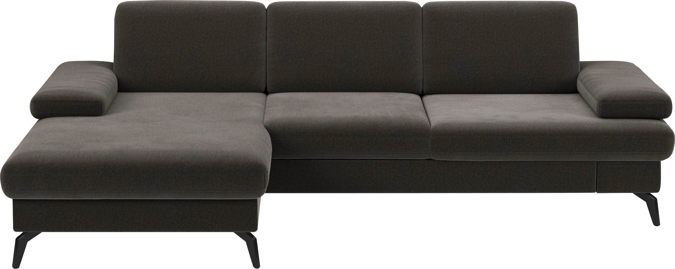 sit&more Ecksofa "Morris L-Form, inkl. Sitztiefenverstellung" wahlweise mit Armteilverstellung, Schlaffunktion & Bettkasten