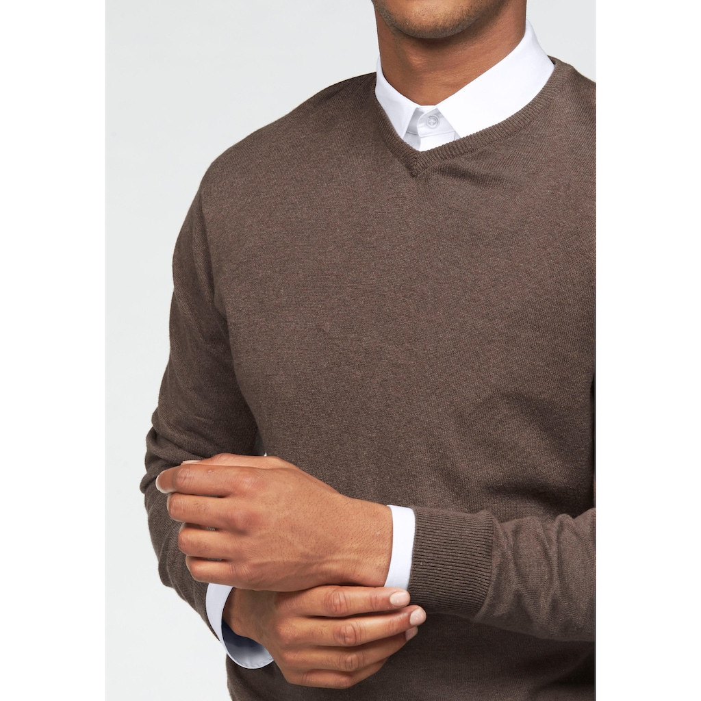 Class International V-Ausschnitt-Pullover