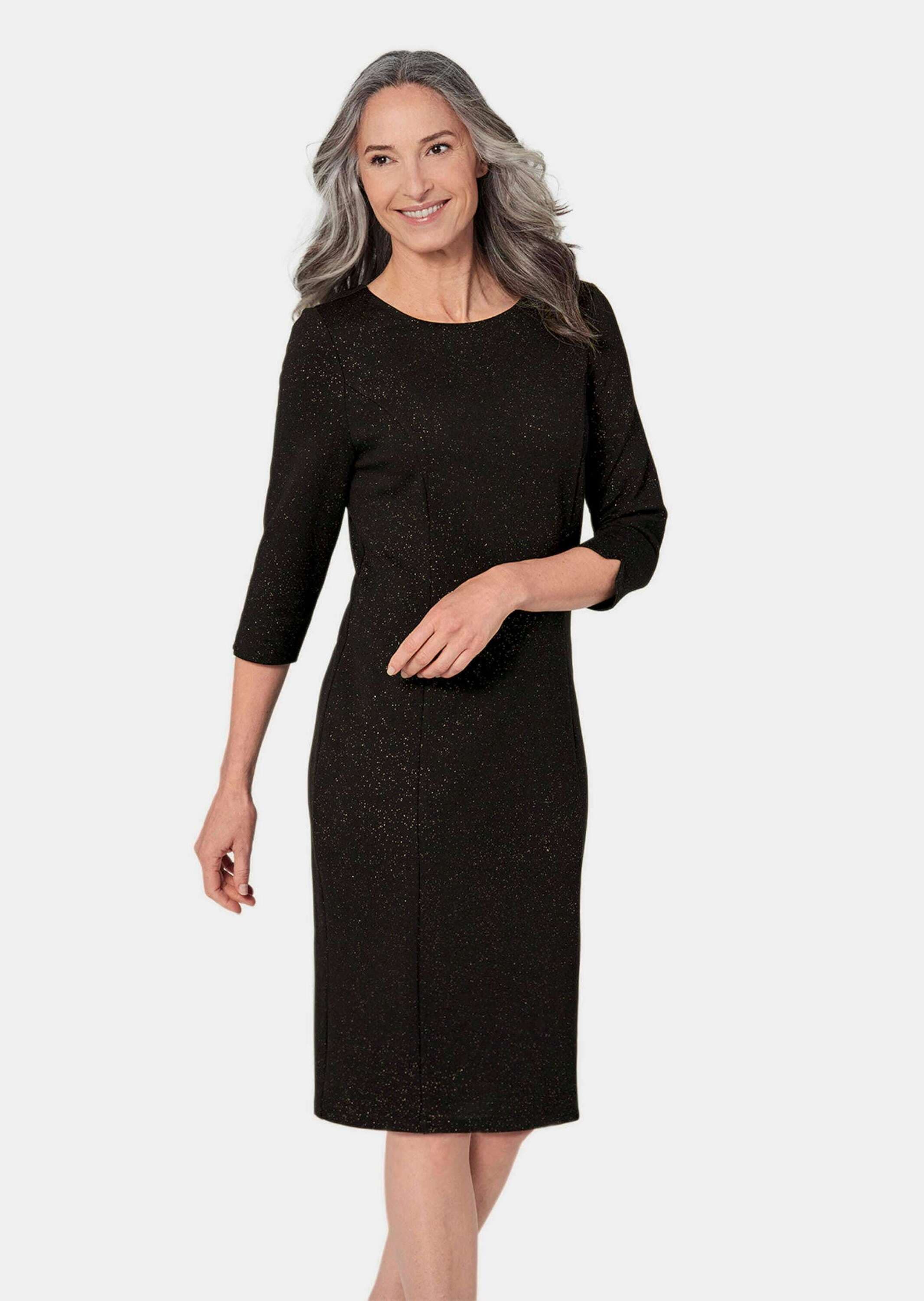 GOLDNER Abendkleid »Kleid Festliches Kleid mit Goldglanz«