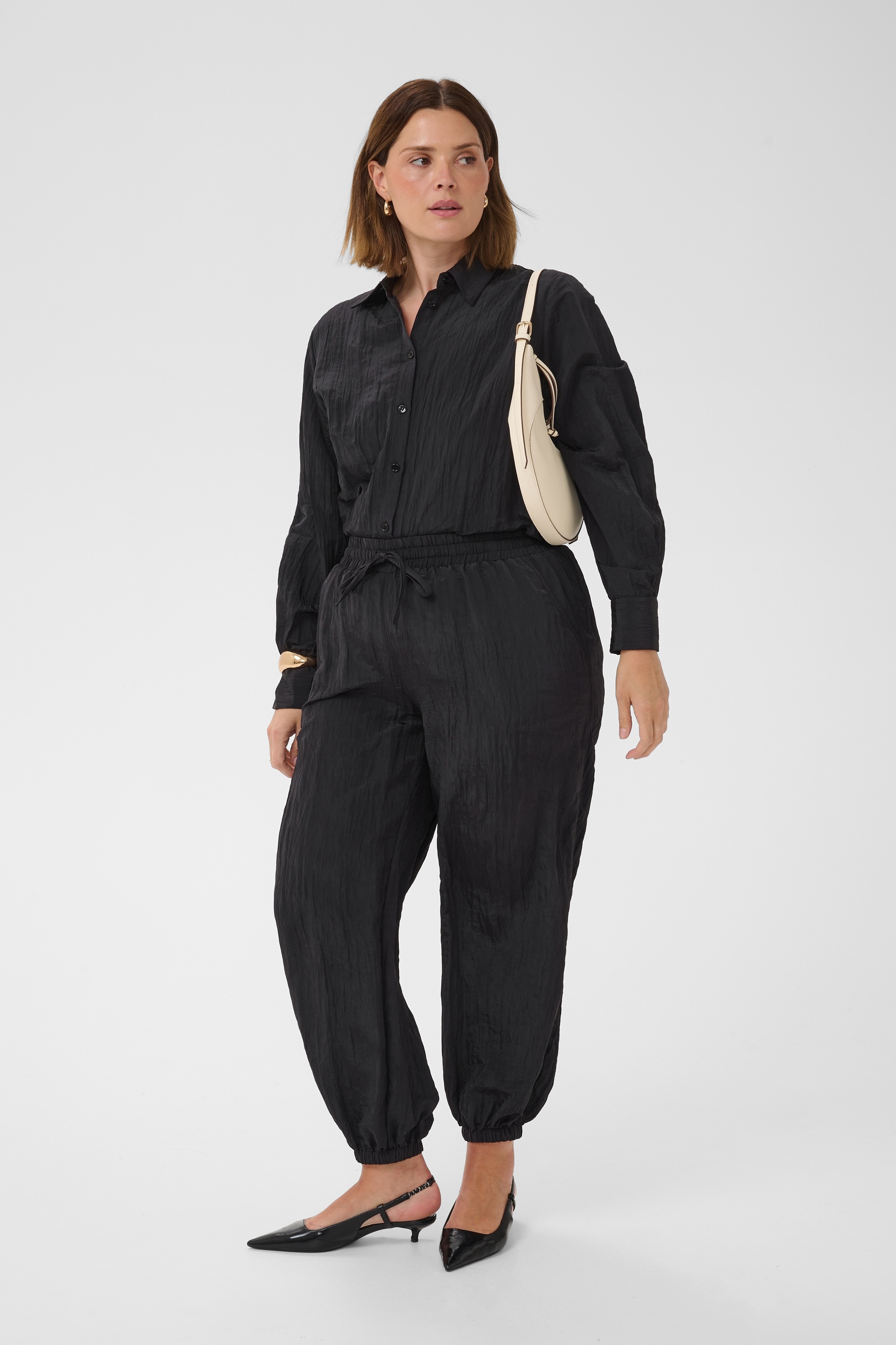 KAFFE Curve Stoffhose »Damen Casual Hose KCdabbie«