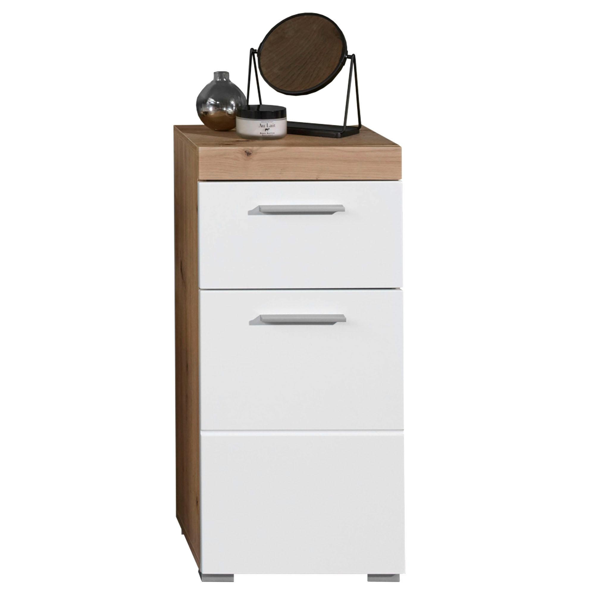 welltime Unterschrank »Avena«, Badezimmerkommode mit 1 Schublade und 1 Tür - (B/T/H) 37/31/79 cm