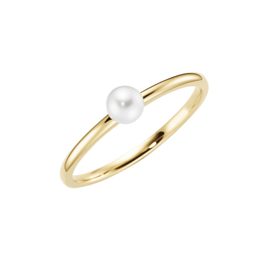 Luigi Merano Perlenring »Ring zart mit Süßwasserperle, Gold 585«