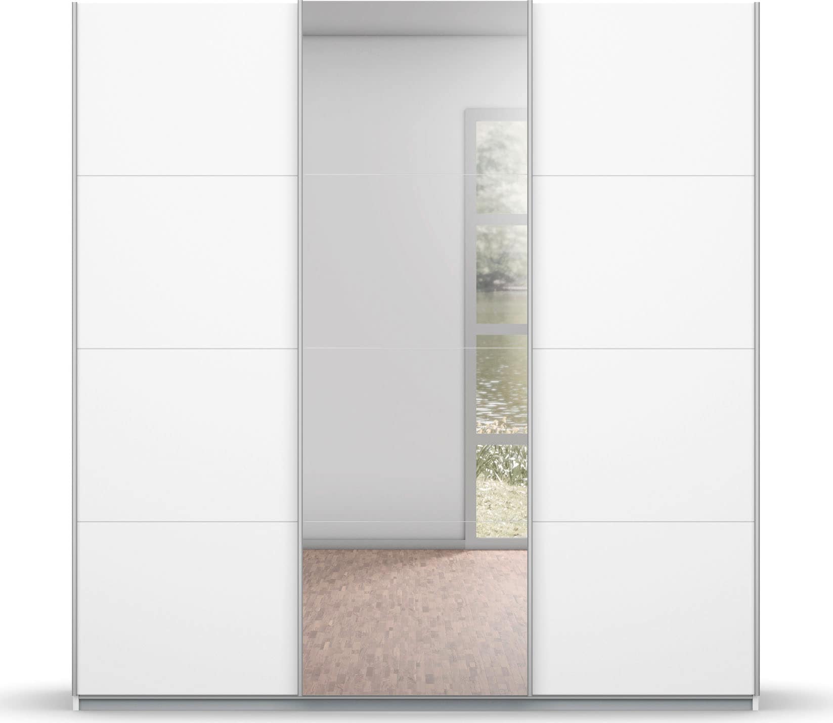 rauch Schwebetürenschrank »Kleiderschrank Schrank Garderobe BESTSELLER KOLUNA mit Spiegel« Breiten 203/271/315/360 cm Höhen 210/229 cm,  inkl. 2 Innenschubladen sowie extra Einlegeböden MADE IN GERMANY