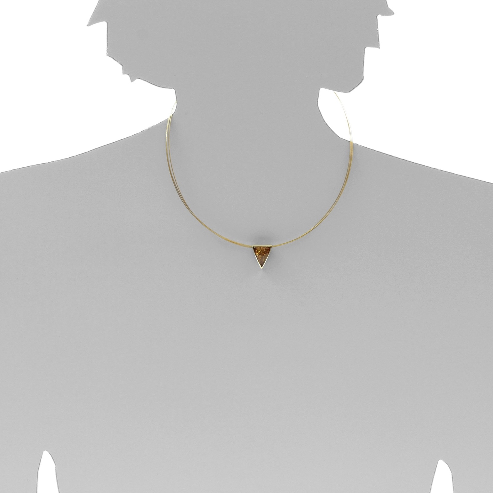 OSTSEE-SCHMUCK Kettenanhänger »- Gleiter-Classic 17x14 mm - Gold 333/000 - Bernstein«