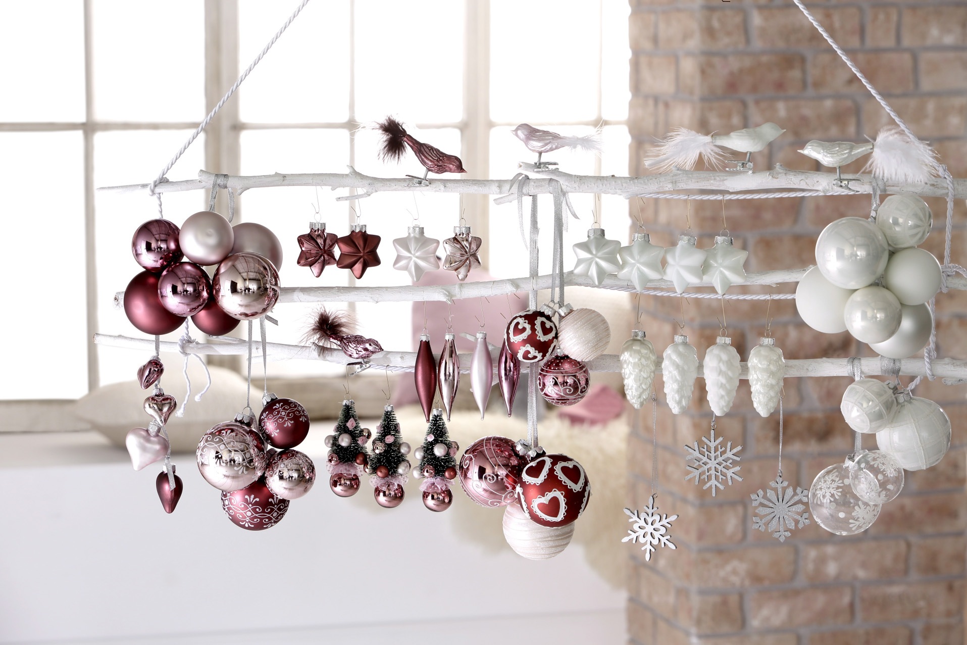 MAGIC by Inge Christbaumschmuck »Just White«, (Set, 8 tlg.)