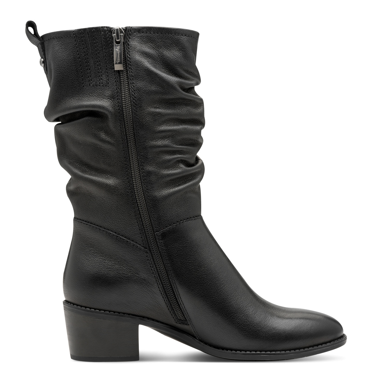Tamaris Stiefel  , Blockabsatz, Kurzstiefel mit Falten am slouchy Schaft