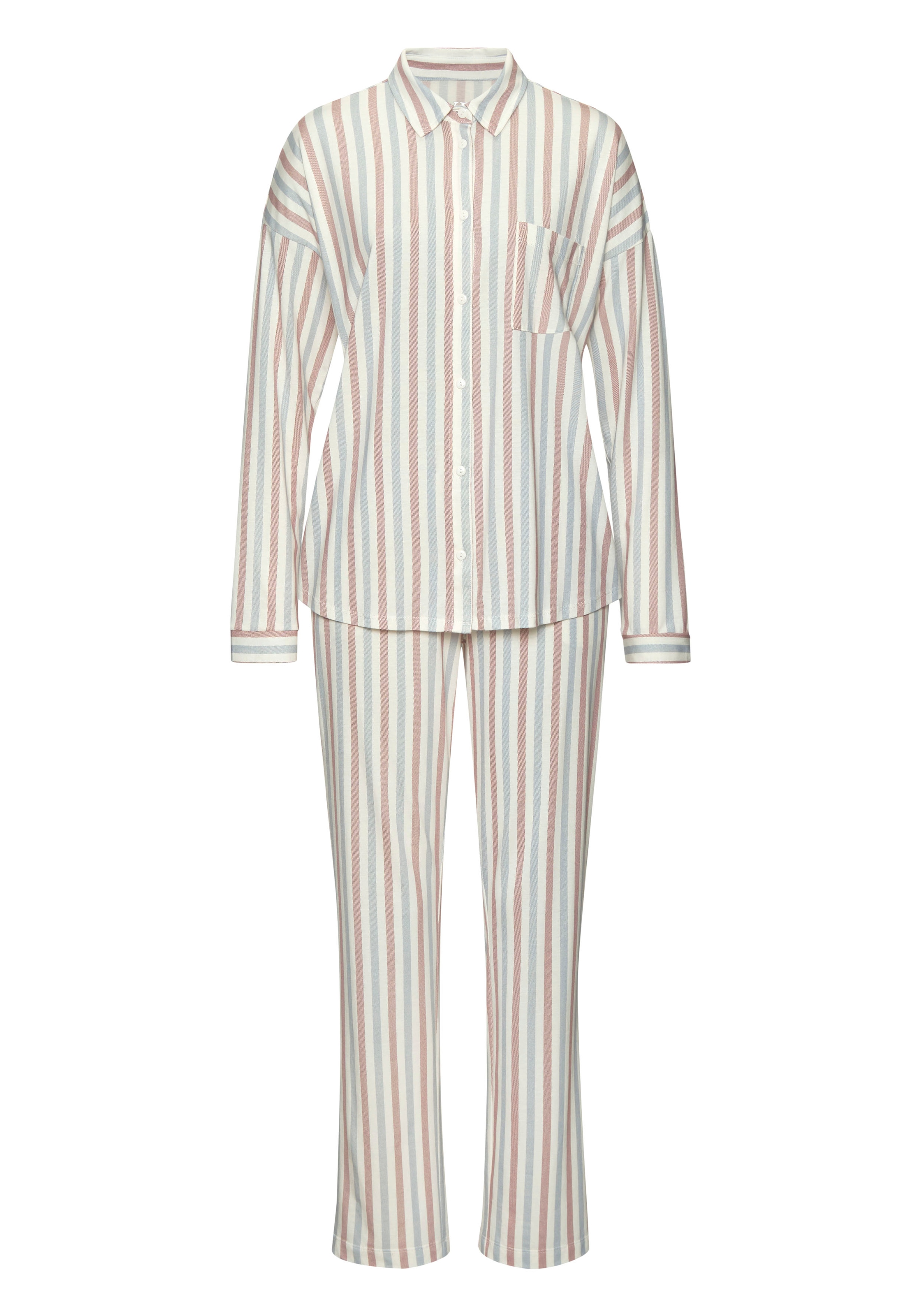 Vivance Dreams Pyjama 2 tlg. in klassischem Schnitt