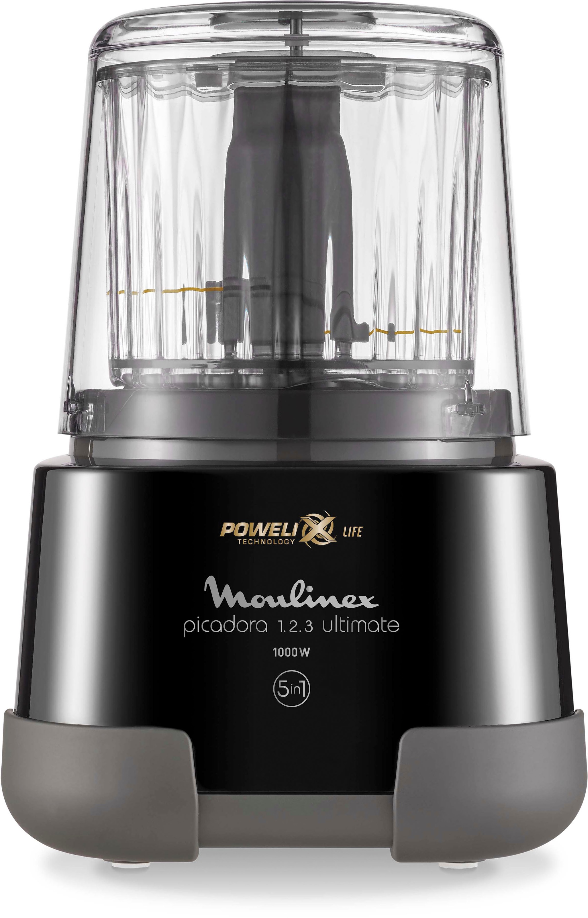 Moulinex Zerkleinerer »DP8108 Moulinette Ultimate«, 1000 W, 550 ml Kapazität, Easy-Press-System, Powelix-Klingen