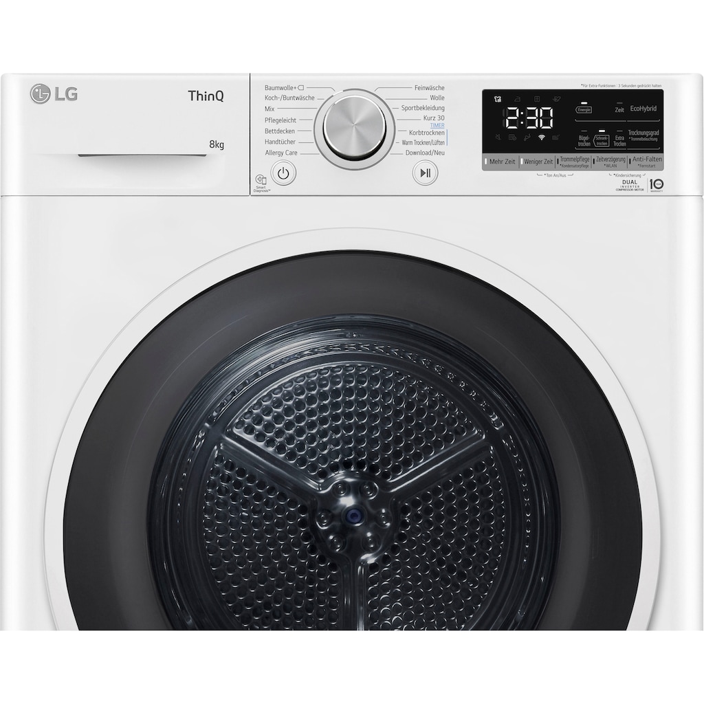 LG Wärmepumpentrockner »RT80V9«, 8 kg