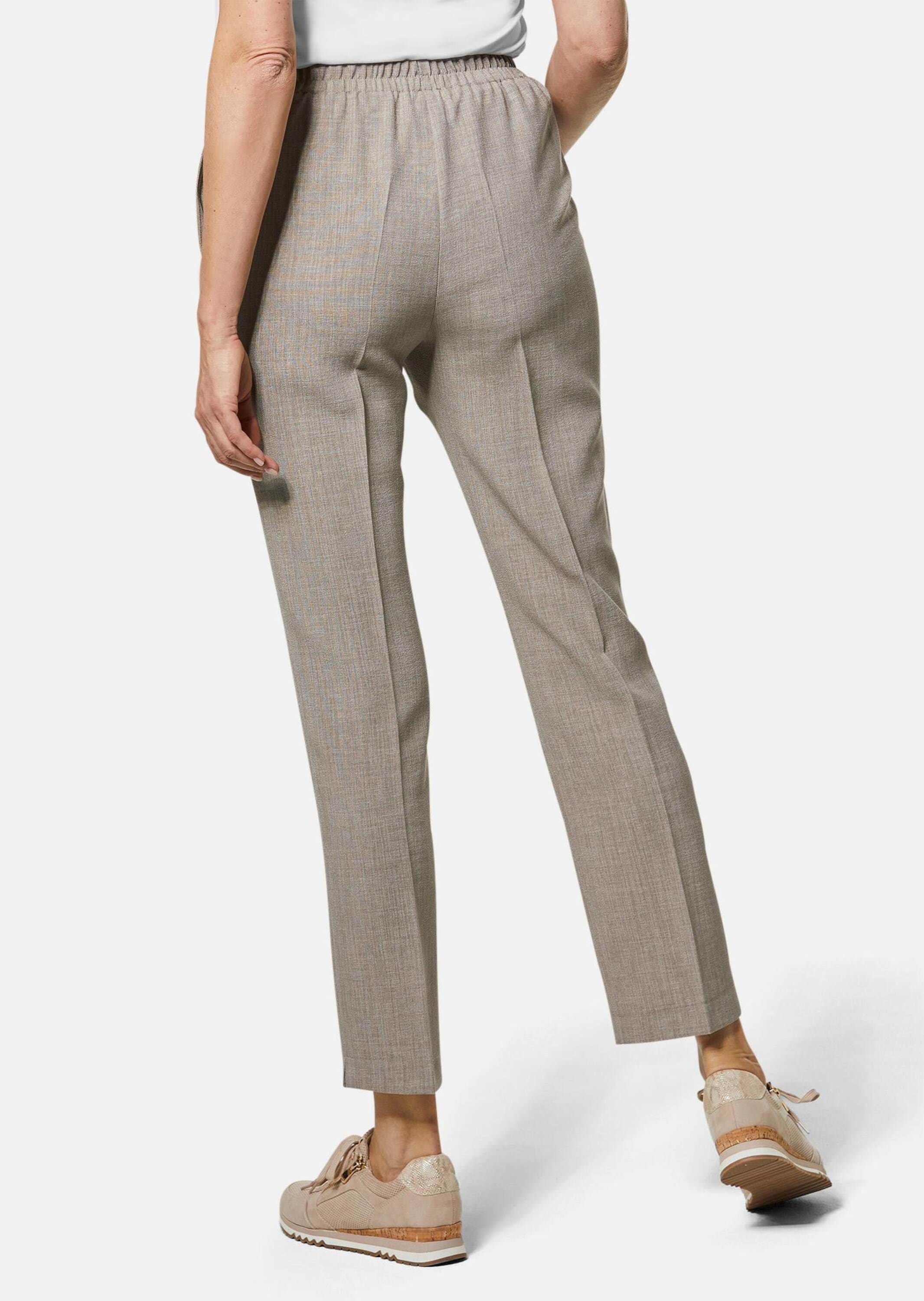 GOLDNER Schlupfhose »Schlupfhose Martha in knitterarmer Leinenoptik«
