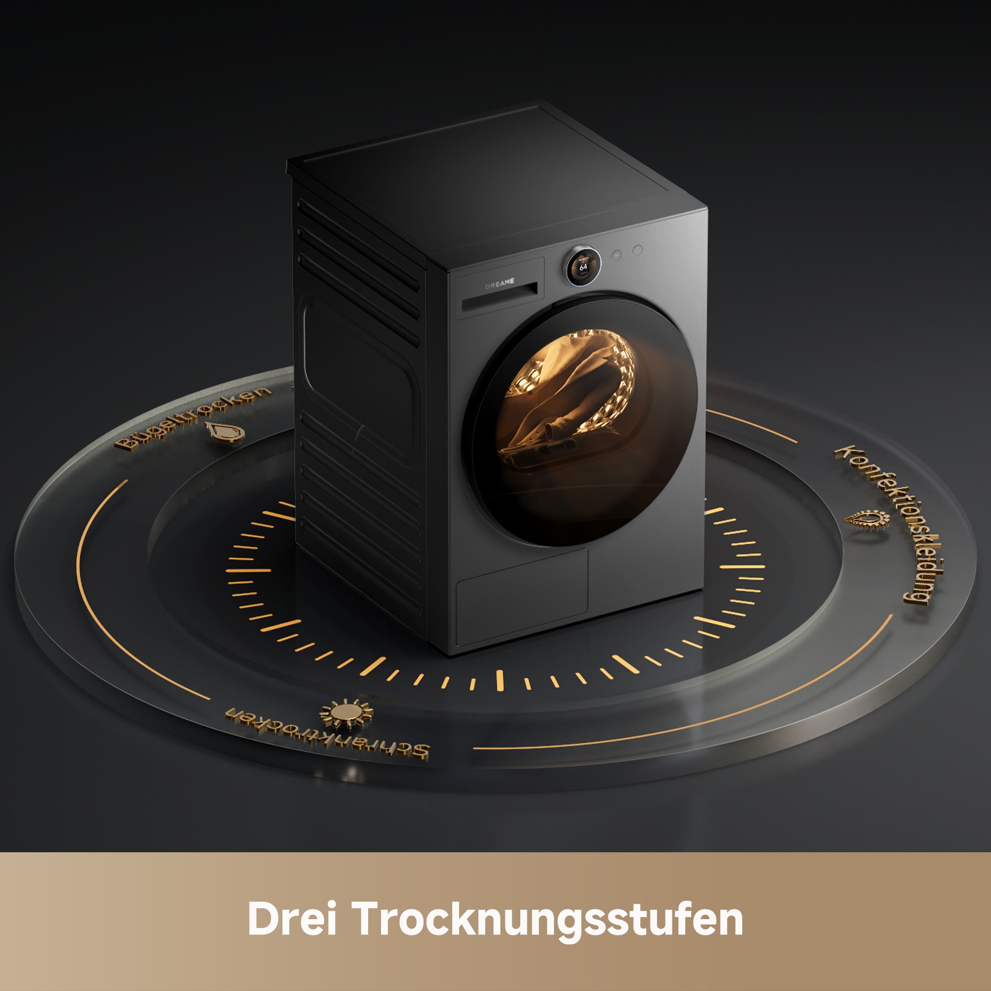 Dreame Wärmepumpentrockner »L9 Dryer 9Kg« Twin-Inverter-Wärmepumpentrocknung, Dampfpflege