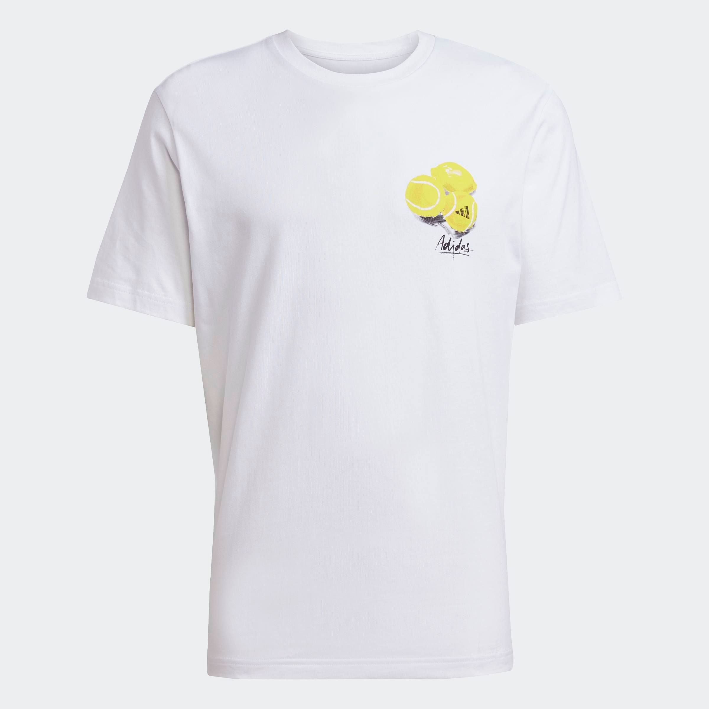 adidas Sportswear T-Shirt »LOUNGE STILL LIFE LEMONS GRAPHIC« sportlicher Stil, mit Grafikprint, aus Baumwolle, ohne Verschluss