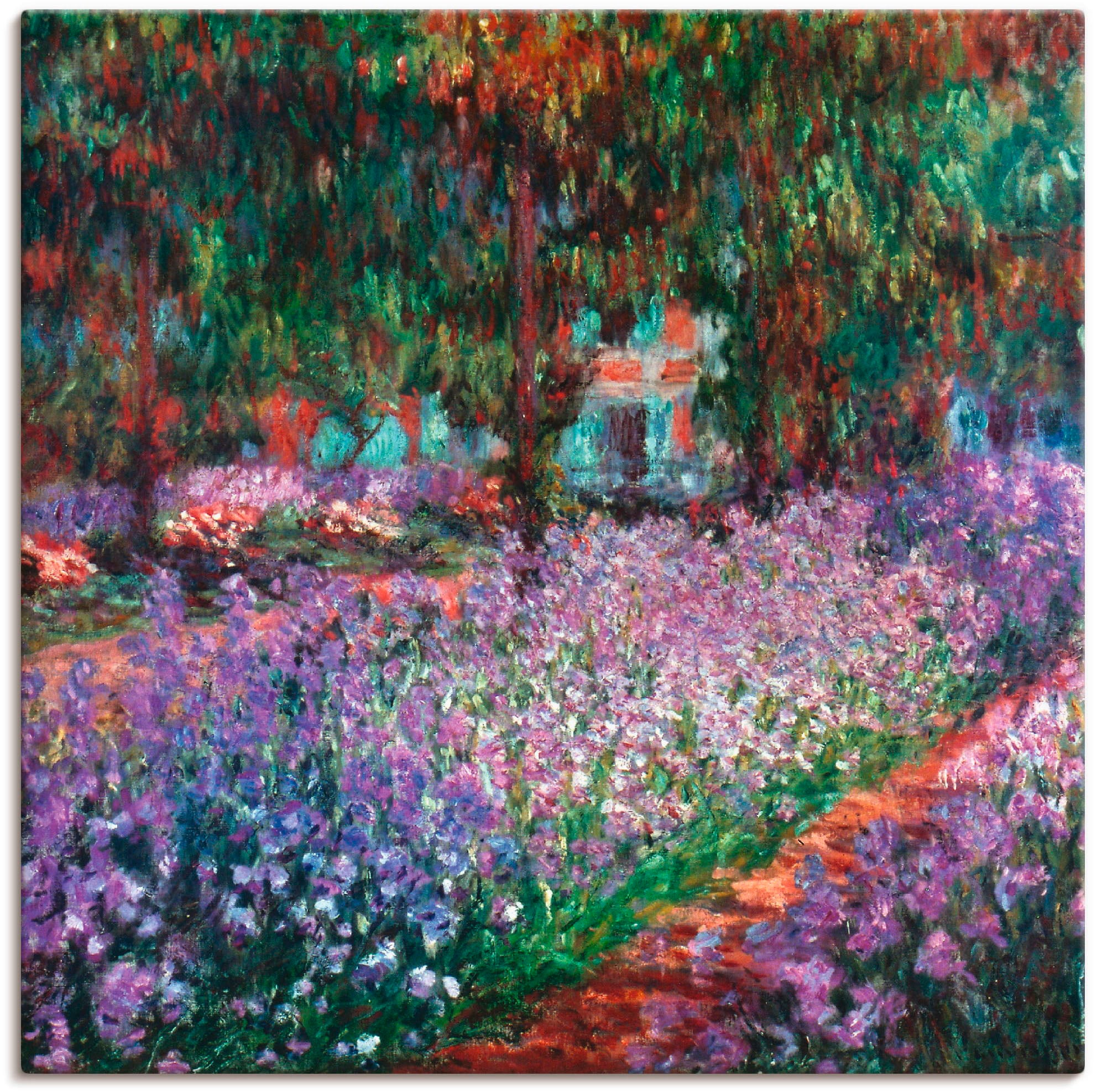 Artland Wandbild »Der Garten des Künstlers bei Giverny«, Garten, (1 St.), als Alubild, Outdoorbild, Leinwandbild in verschied. Größen