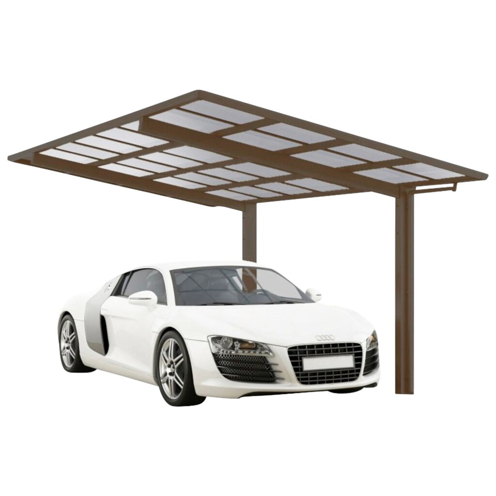 Ximax Einzelcarport »Linea Typ 60 Standard-Bronze«, Aluminium, 257 cm, bronze