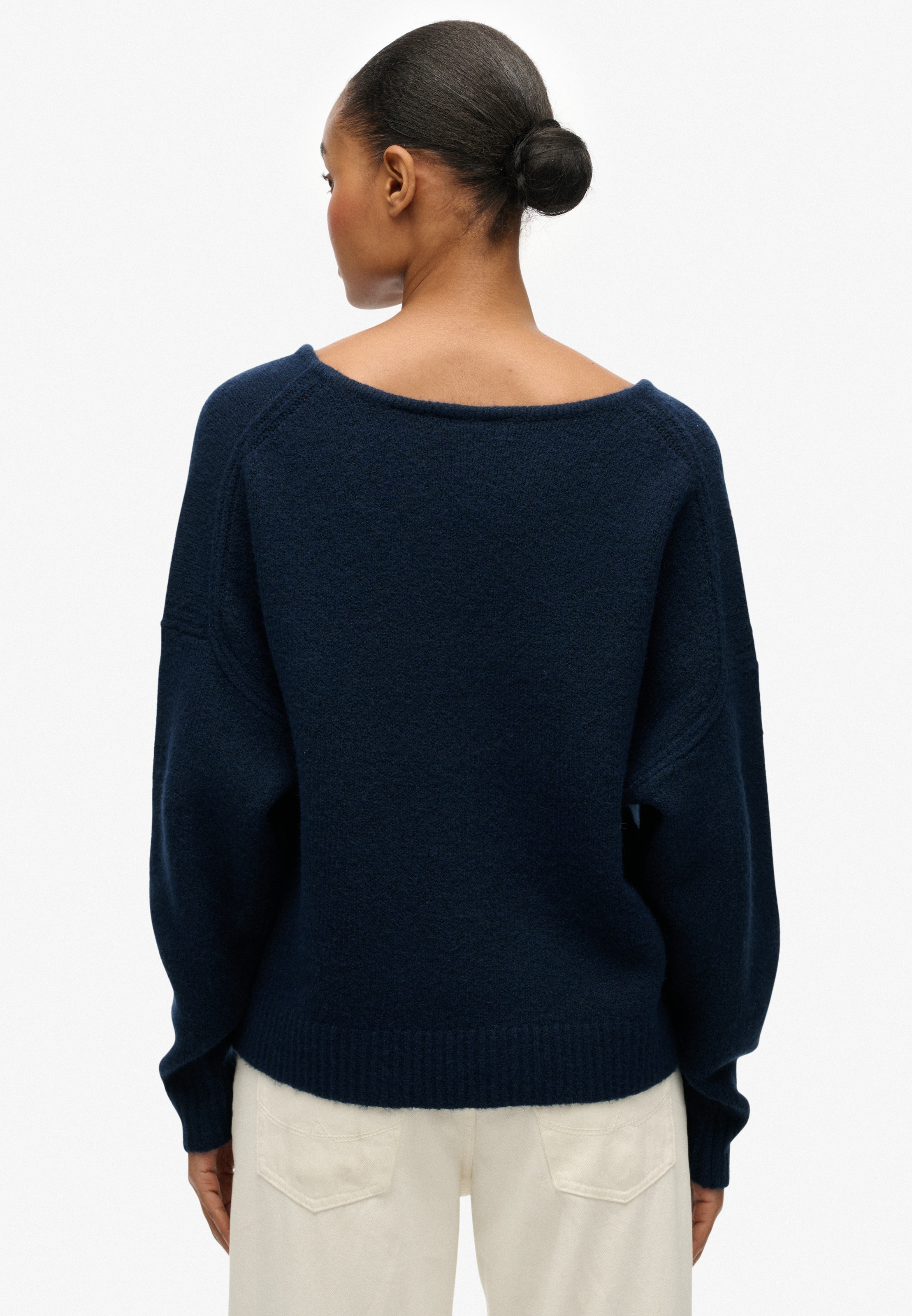 Superdry Strickpullover »BRUSHED OS V NECK JUMPER«