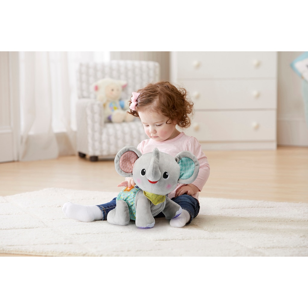 Vtech® Kuscheltier »VTechBaby, Krabbel mit mir - Elefant, grau«