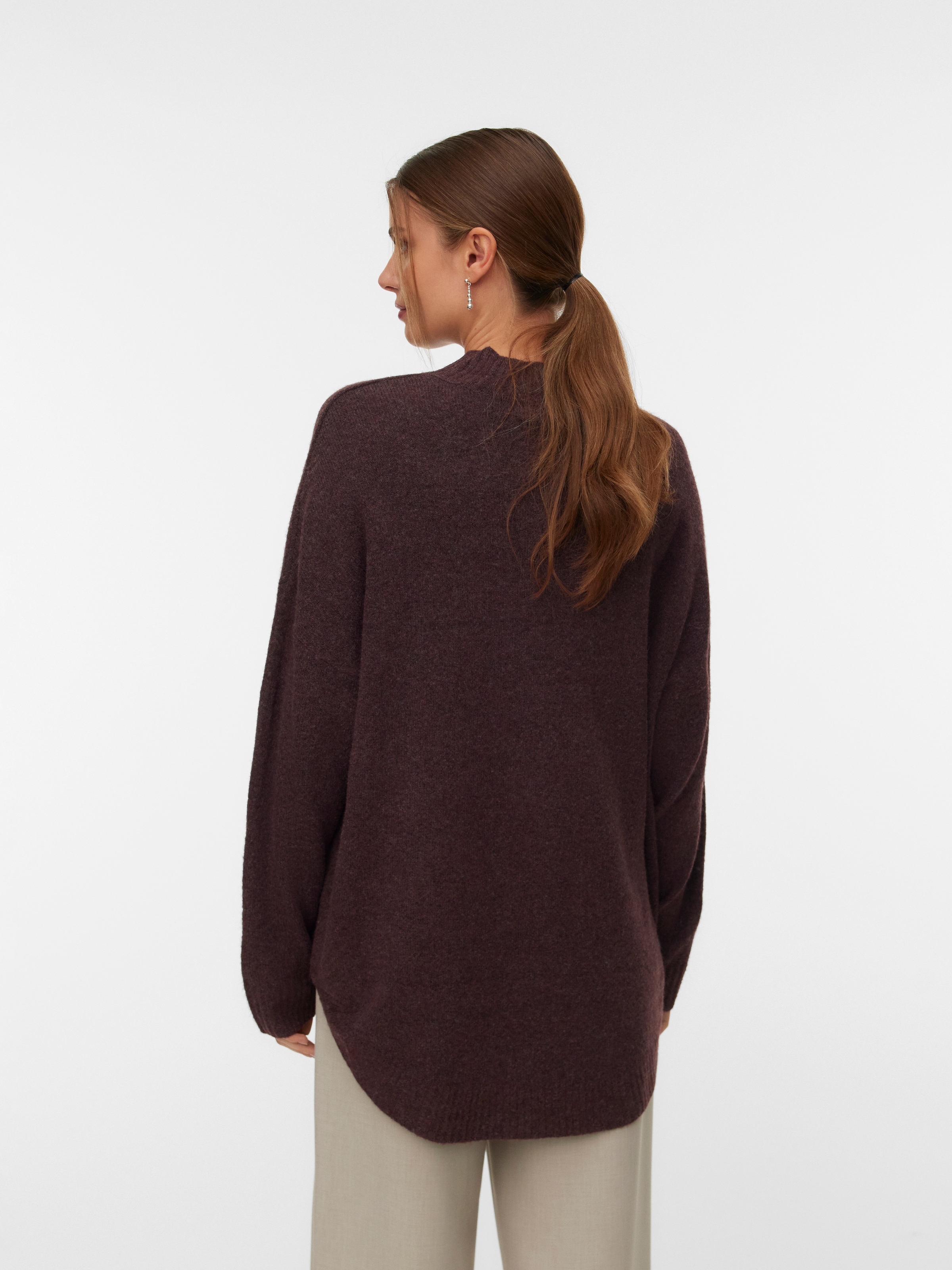 Vero Moda Strickpullover »VMPLAZA LS HIGHNECK LONG PULLOVER GA BOO«