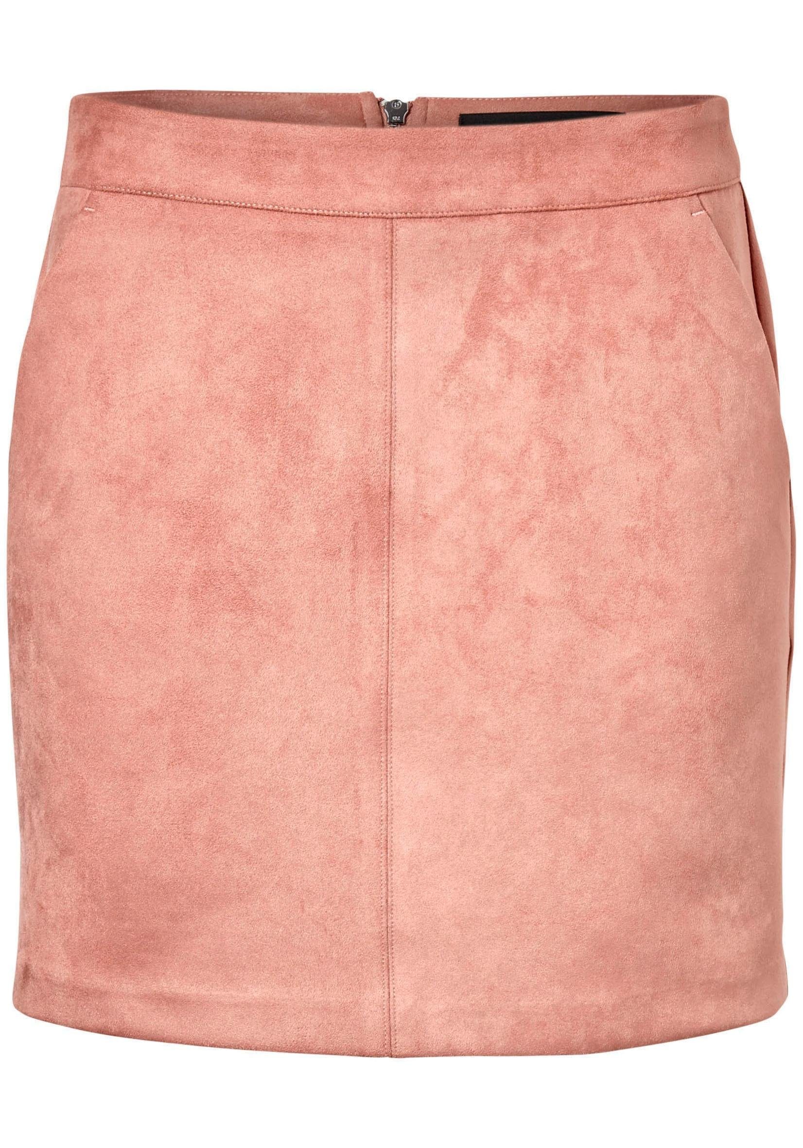 Vero Moda Lederimitatrock »VMDONNADINA FAUXSUEDE SHORT SKIRT« Materialmix