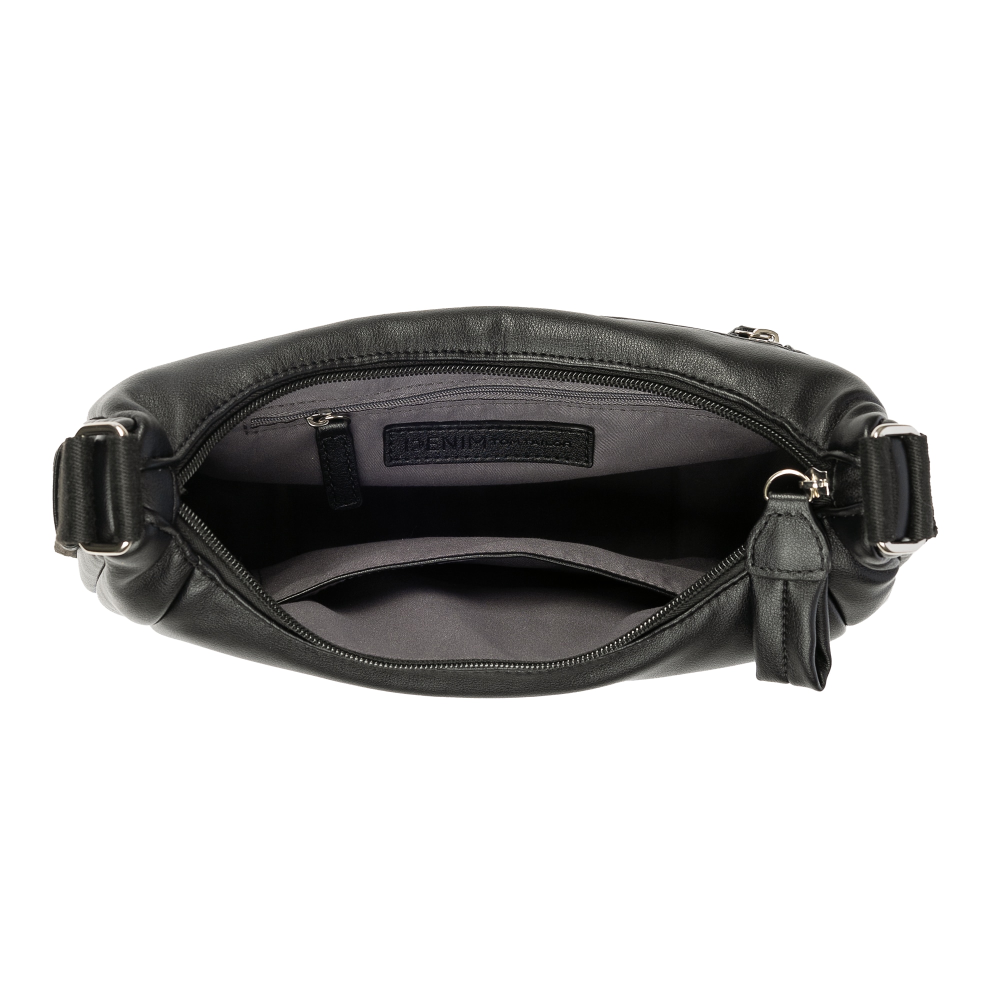 TOM TAILOR Denim Umhängetasche »Maye«, besondes soft wattiertes Lederimitat mit sportlichem Gewebeband