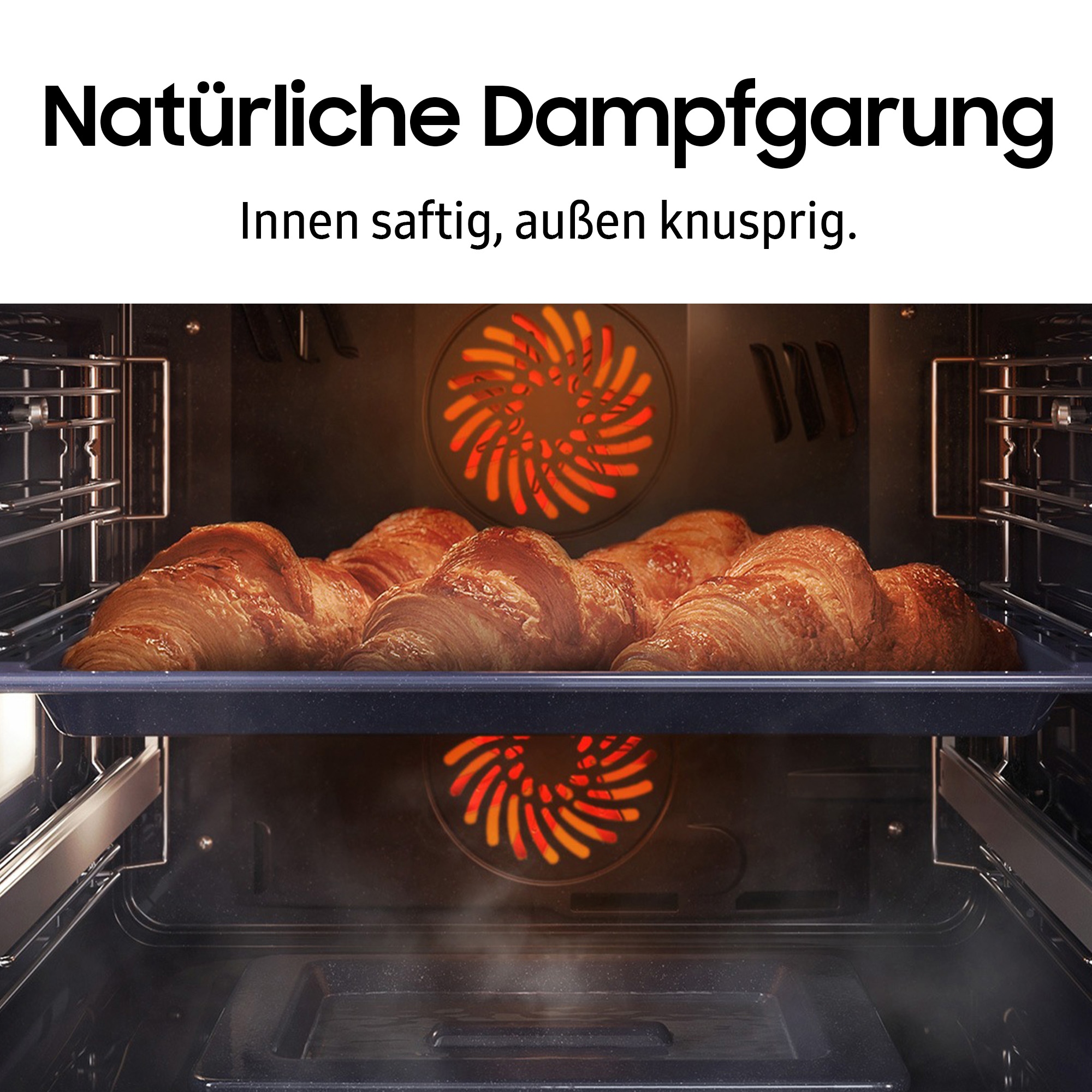 Samsung Einbaubackofen  »NV7B4550VAS/U1«, Pyrolyse-Selbstreinigung, Dual Cook Flex