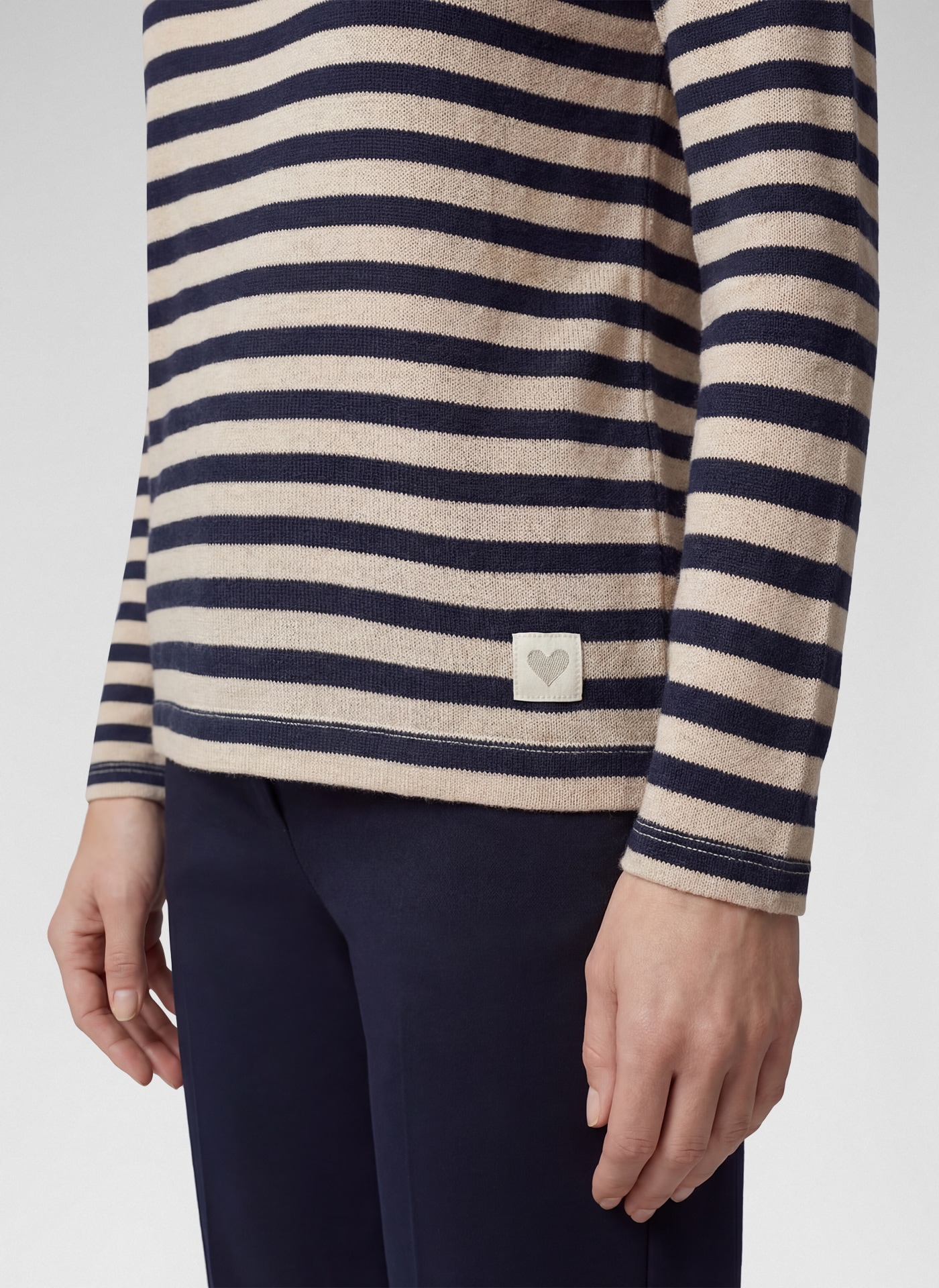 Rabe Strickpullover mit Streifen-Muster