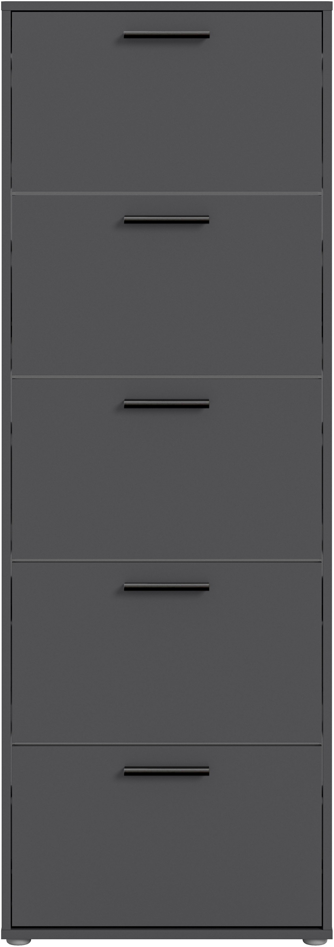 HBZ Schuhkommode »Sam Schuhkipper, Schuhschrank BxHxT 59x169x17 cm«, (1 St.), mit 5 Klappen