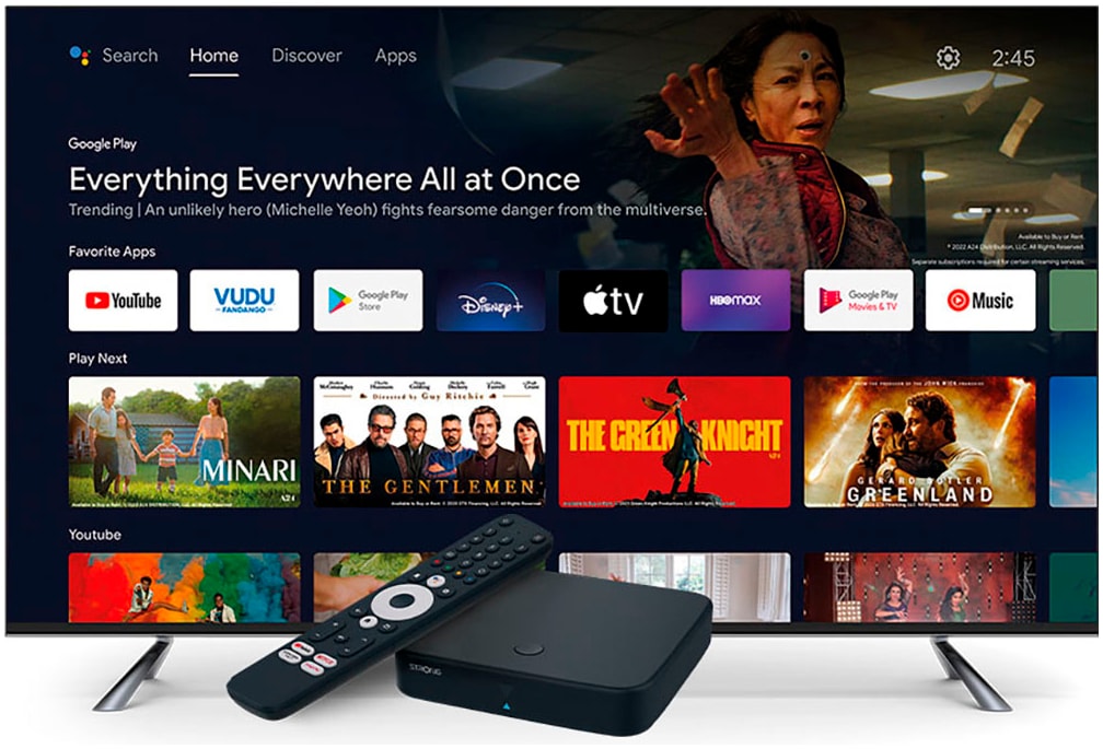 Strong Streaming-Box »SRT 420«, Video-Streaming: Netflix, Youtube, Amazon Prime Video, Disney+
