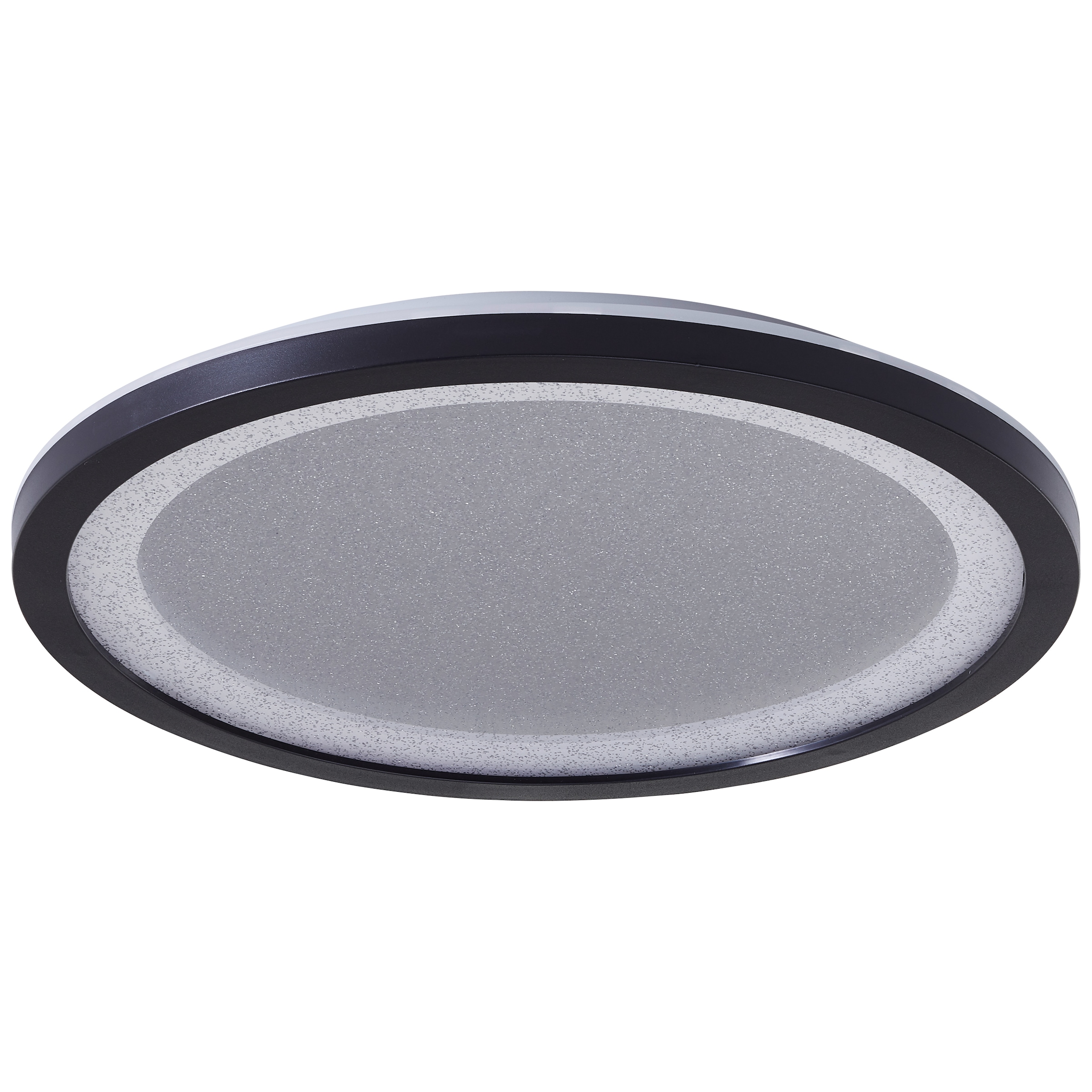 Brilliant LED Deckenleuchte »Mosako«, LED Panel, Glitzereffekt, D 25 cm, 2300 lm, 3000 K, schwarz/weiß