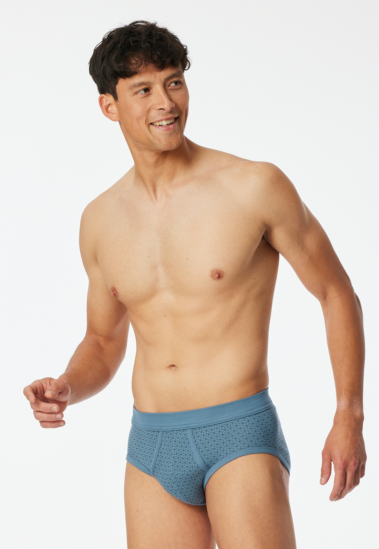 Schiesser Slip »"Original Classics"«, (2er-Pack), mit kontrastfarbenem Karomuster