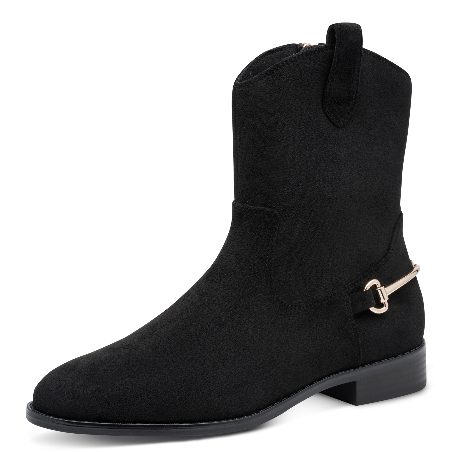 MARCO TOZZI Westernstiefelette  Ankle Boots, Cowboy Stiefel mit modischem Fersenschmuck