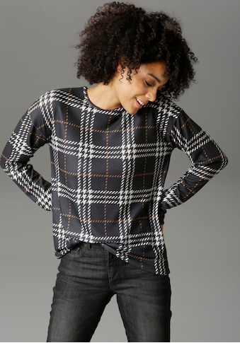 Aniston CASUAL Sweatshirt, im Karo-, Wellen- oder Zickzack- Dessin - welches ist dein... kaufen