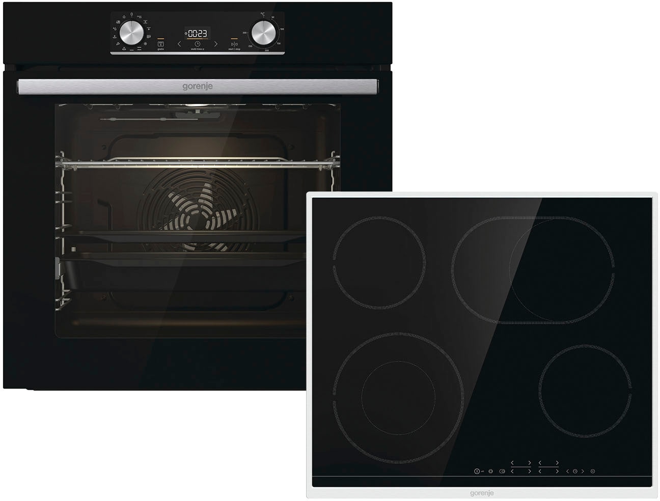 GORENJE Backofen-Set »Steam Set«, BOSX6737E06BG, mit 1-fach-Teleskopauszug