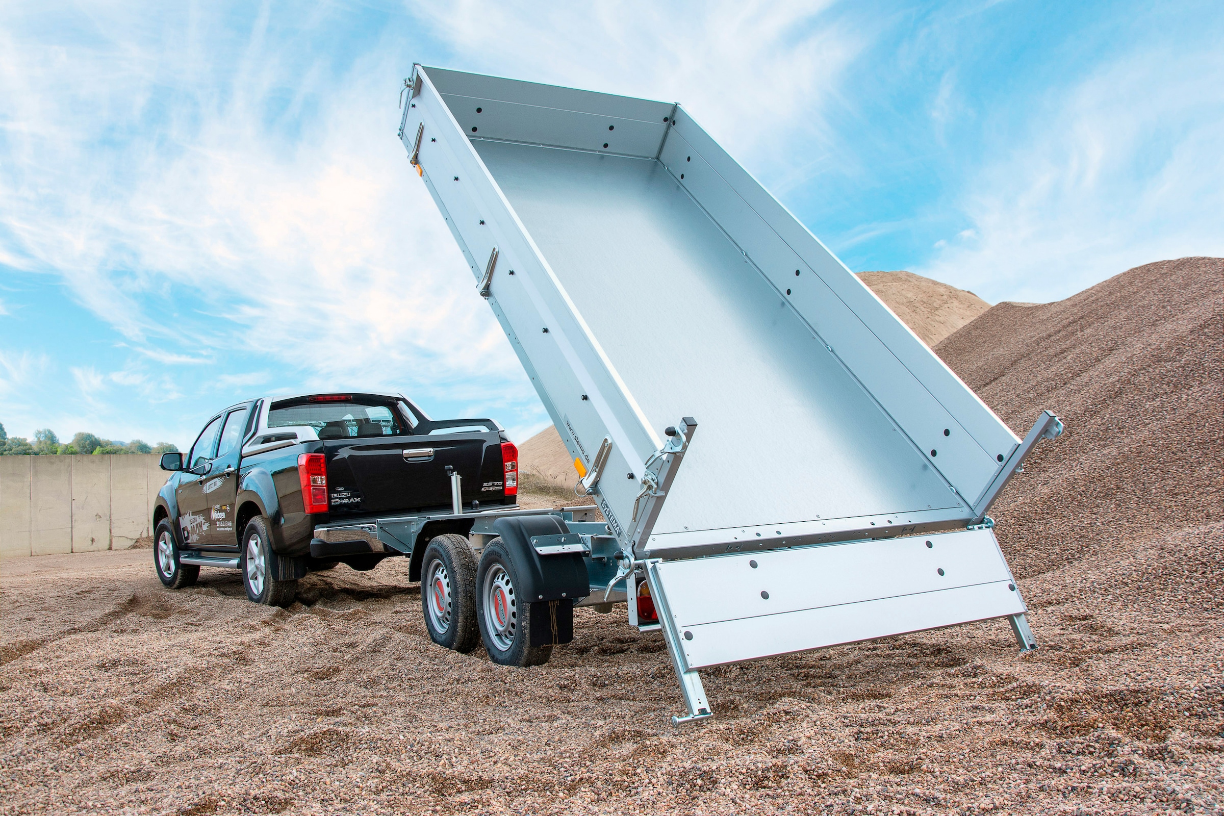 STEMA PKW-Anhänger »Rückwärtskipper 2,7 t« inkl. elektrischer Hydraulik