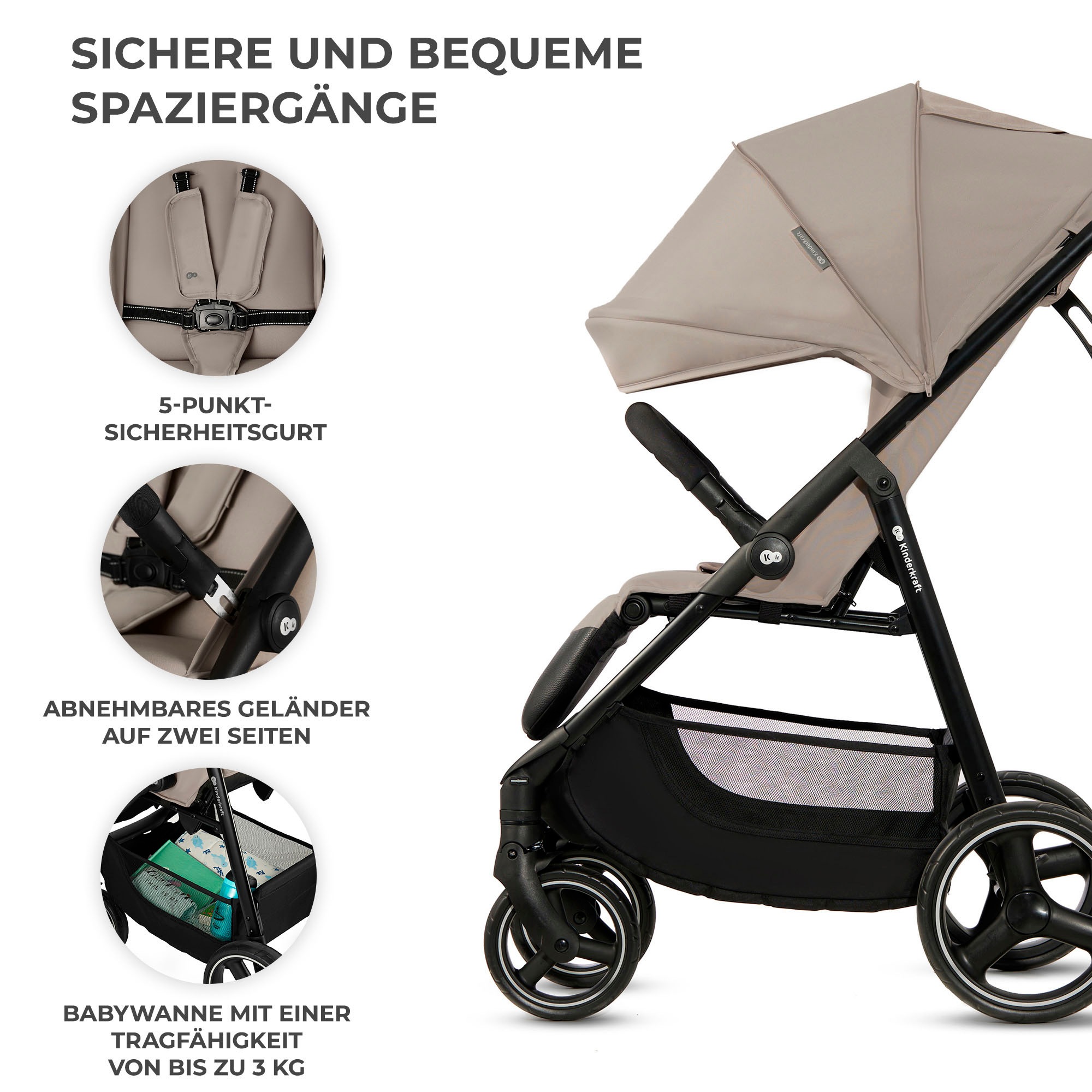 Kinderkraft Kinder-Buggy »TRIG 3«, 22 kg