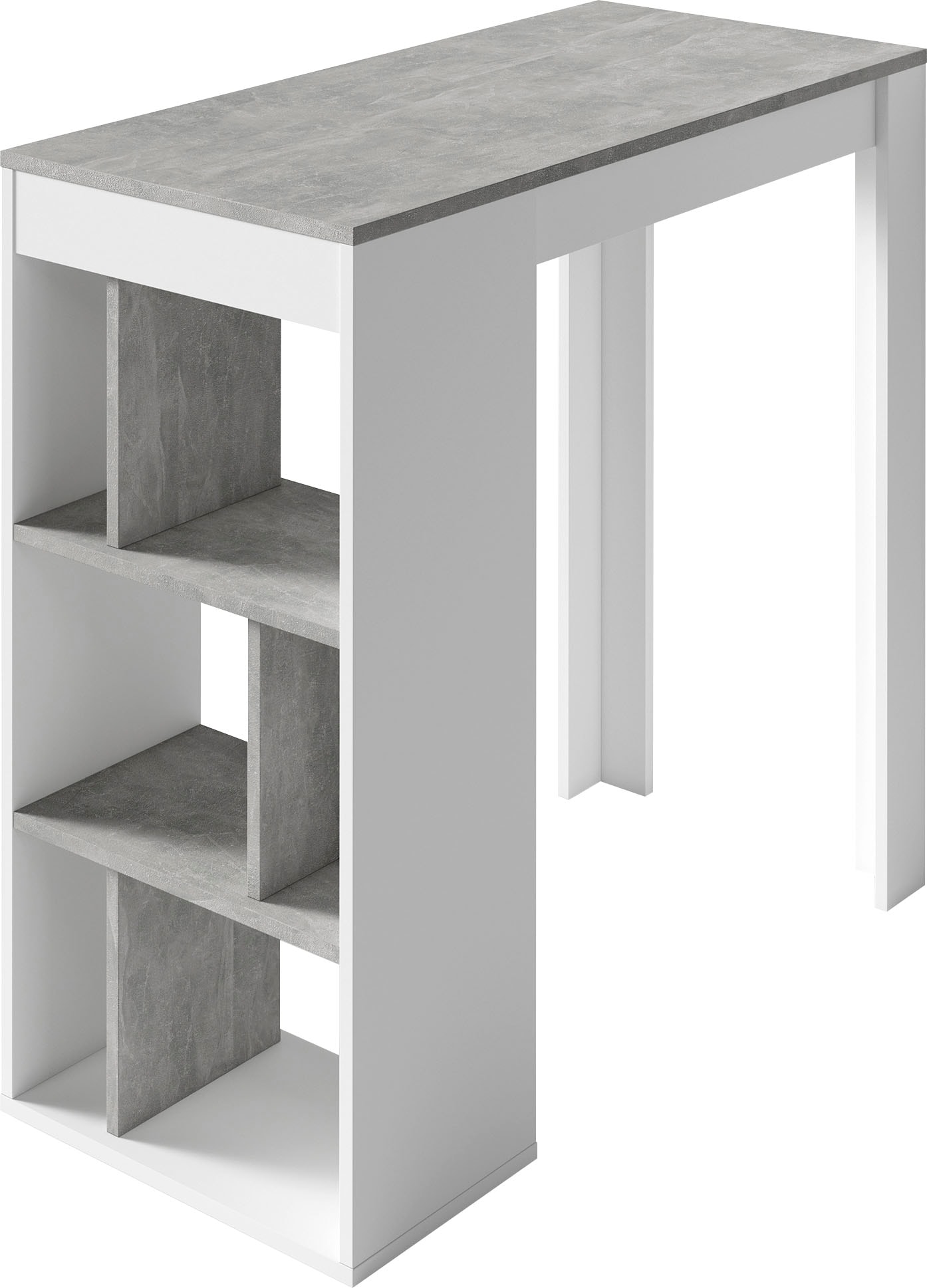Homexperts Bartisch »Momo«, Breite 110 cm mit Regalfächern