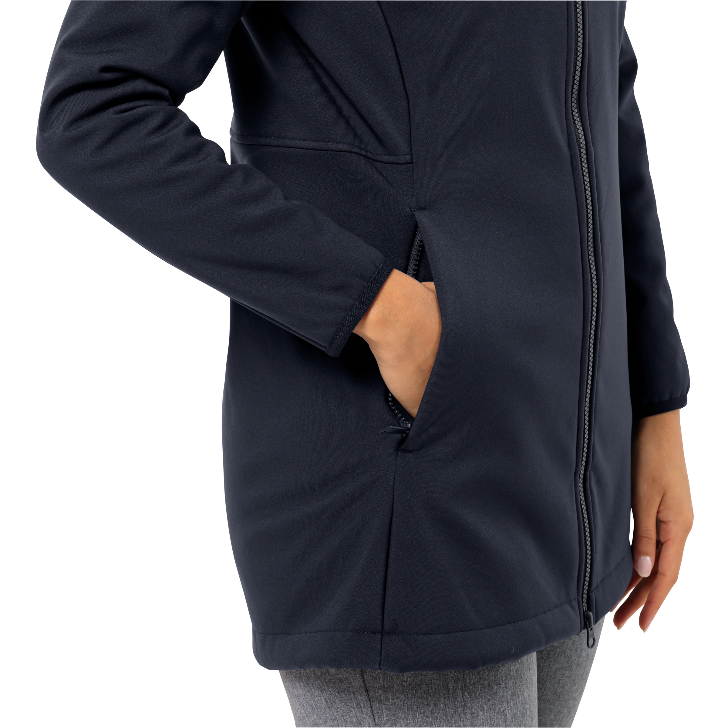 Jack Wolfskin Softshellmantel »WINDLAND COAT W«, mit Kapuze