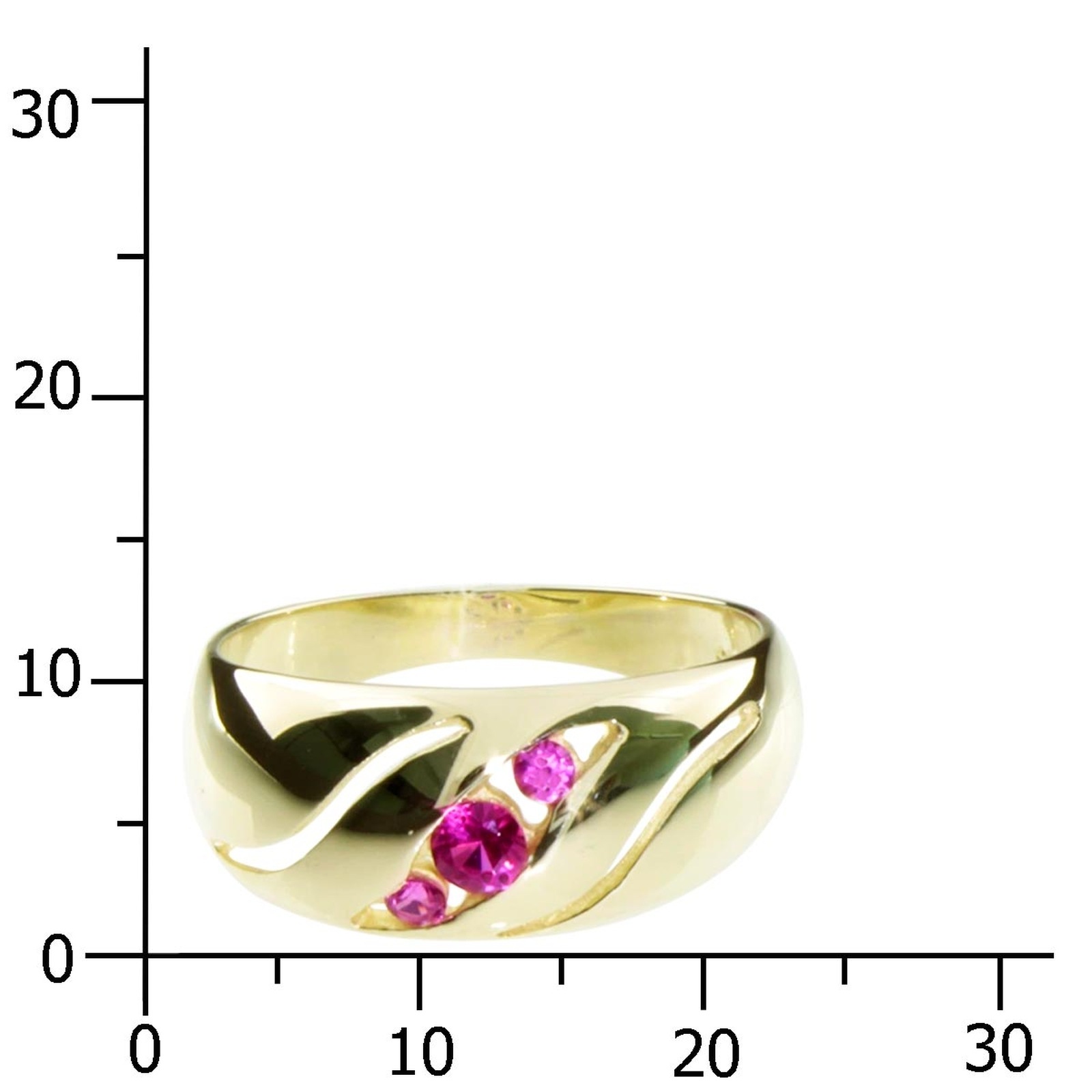OSTSEE-SCHMUCK Fingerring »- Pina - Gold 333/000 - sy. Rubin«