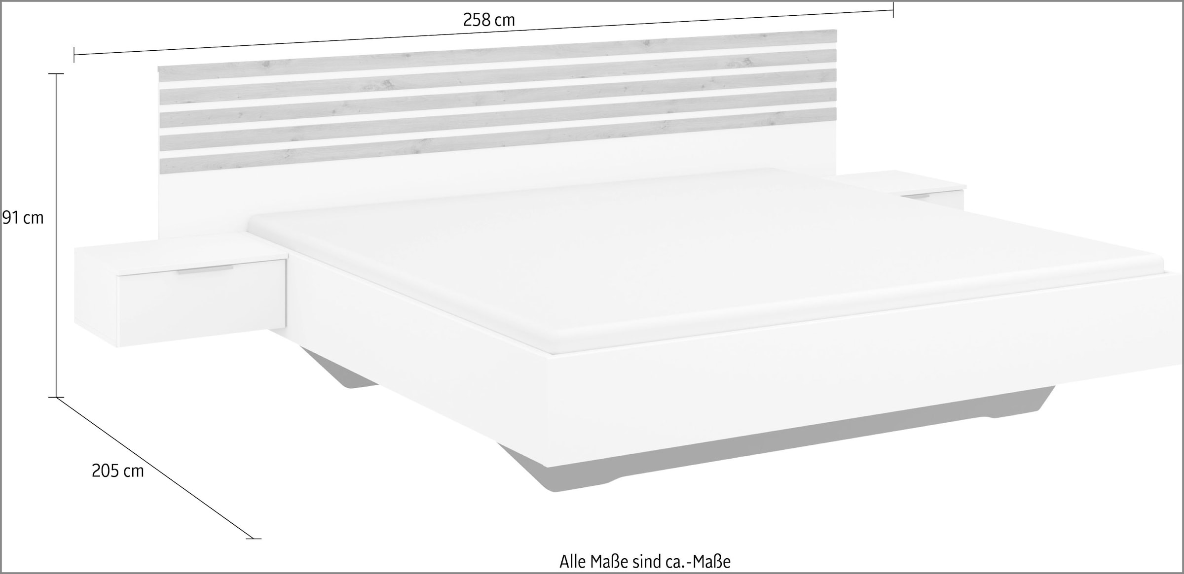 rauch Bettanlage »Lamella«, mit eleganter Lamellenabsetzung