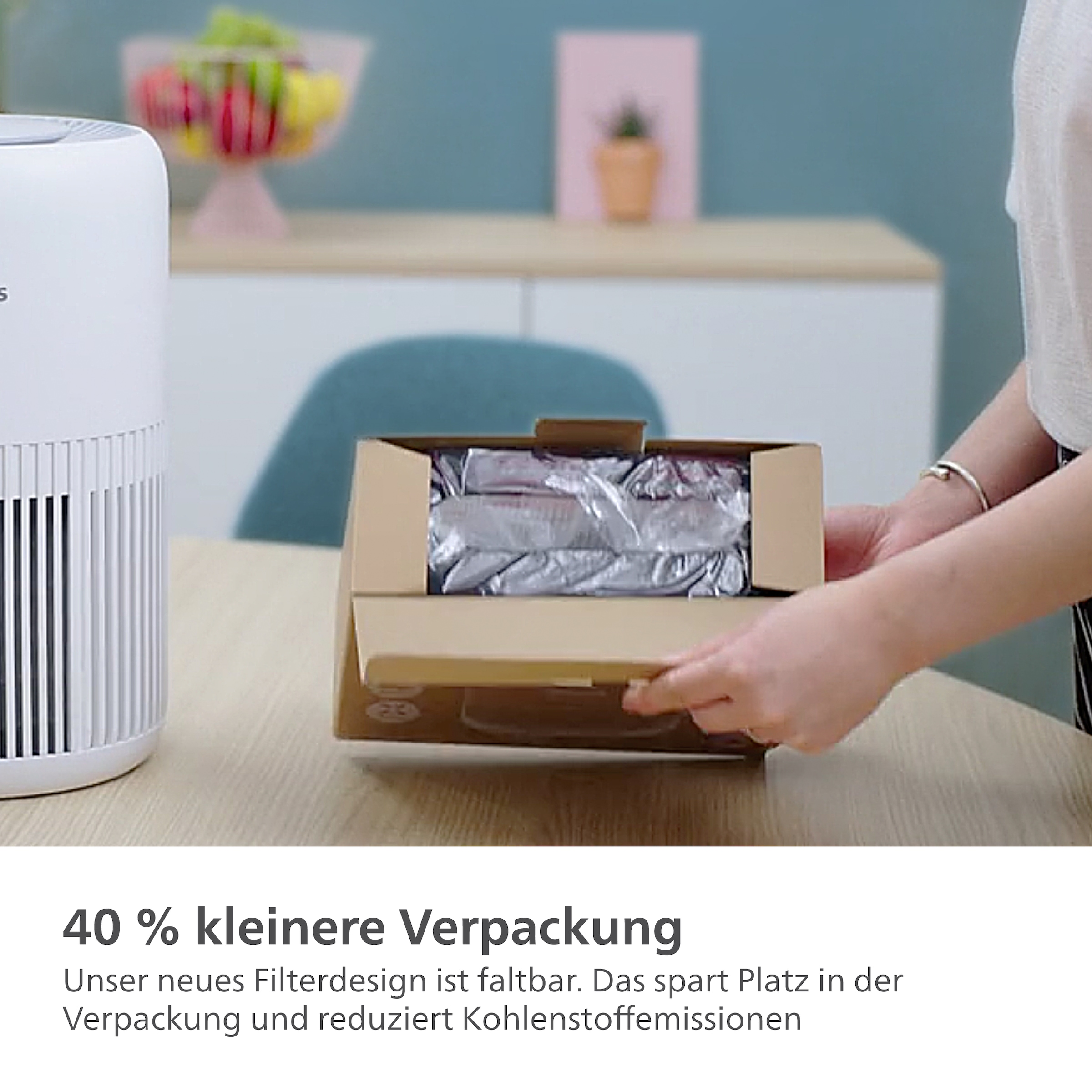 Philips HEPA-Filter »FY0900/30 kompatibel mit Philips Luftreinigern 900 und 800 Series«, bis zu 1 Jahr verwendbar, 2-Schichten-HEPA-Filtersystem