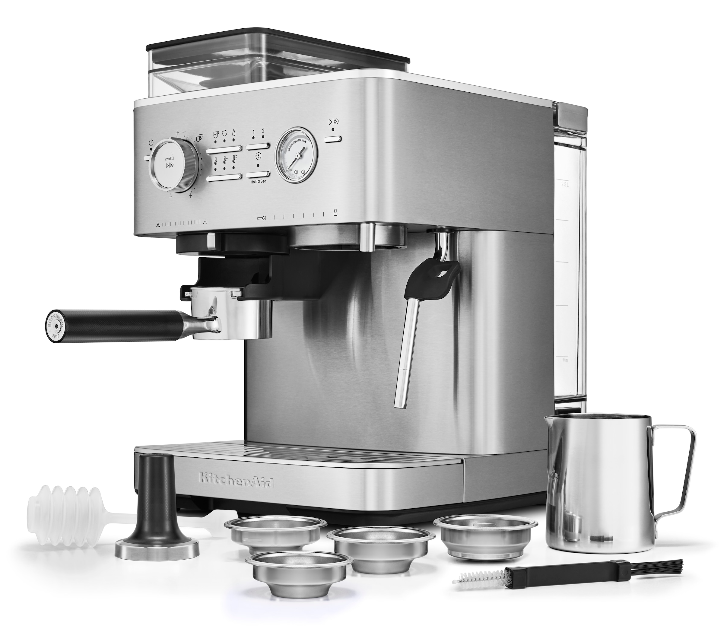 KitchenAid Espressomaschine »5KES6551EBK«, Siebträger mit Mühle