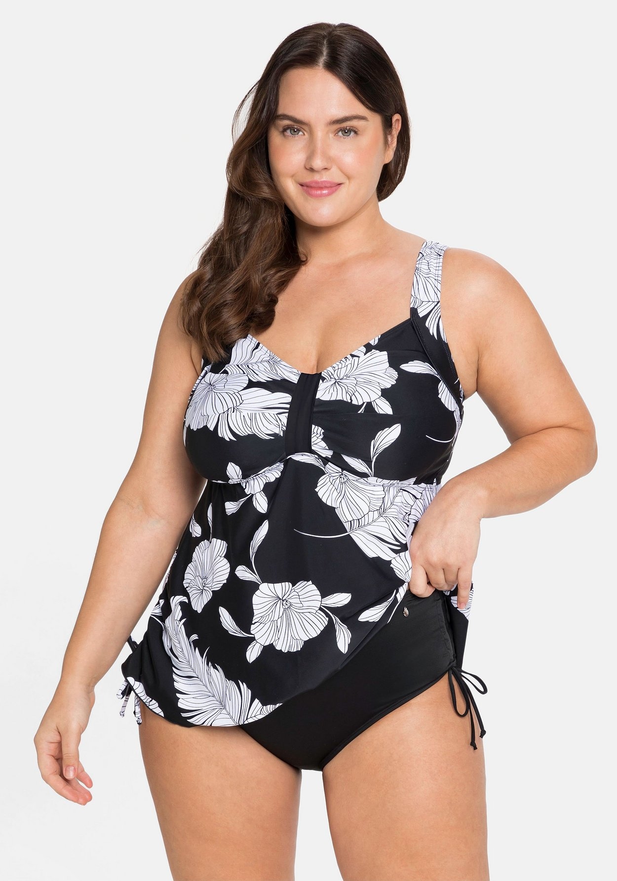 Sheego Bikini-Hose »Bikinihose mit Shaping-Effekt vorn, seitlich zu raffen«, mit Shaping-Effekt vorn, seitlich zu raffen