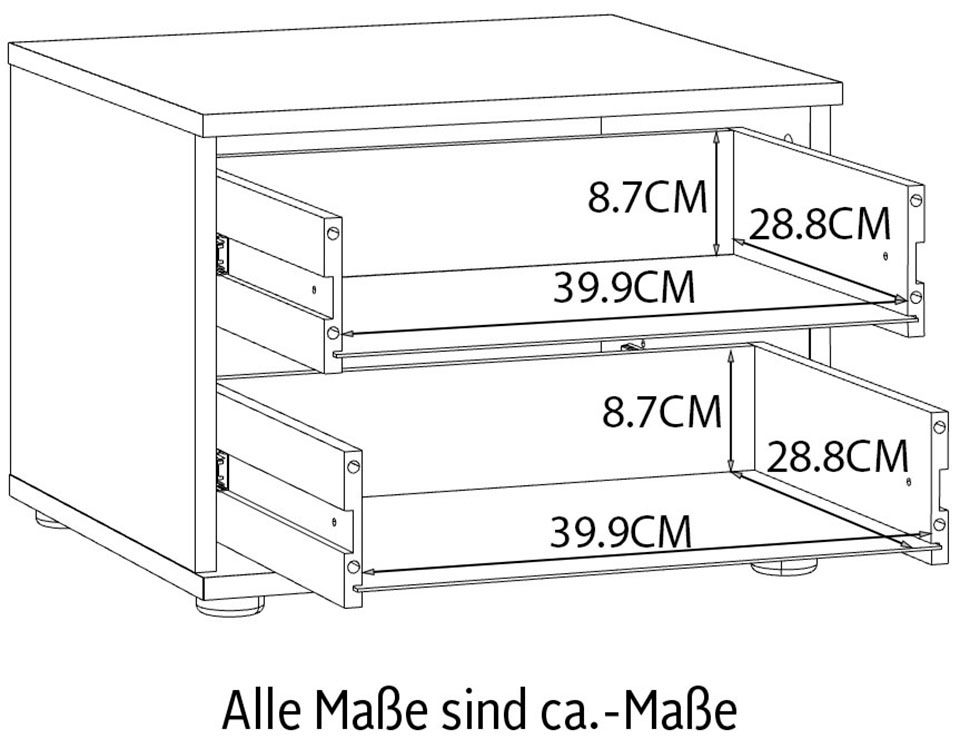 FORTE Nachtschrank