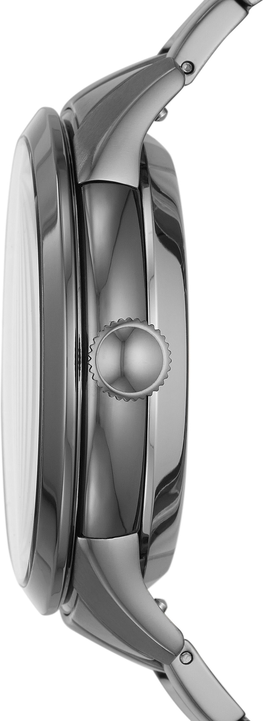 Fossil Automatikuhr »TOWNSMAN Automatic«, Armbanduhr, Herrenuhr, mechanische Uhr, Edelstahlarmband