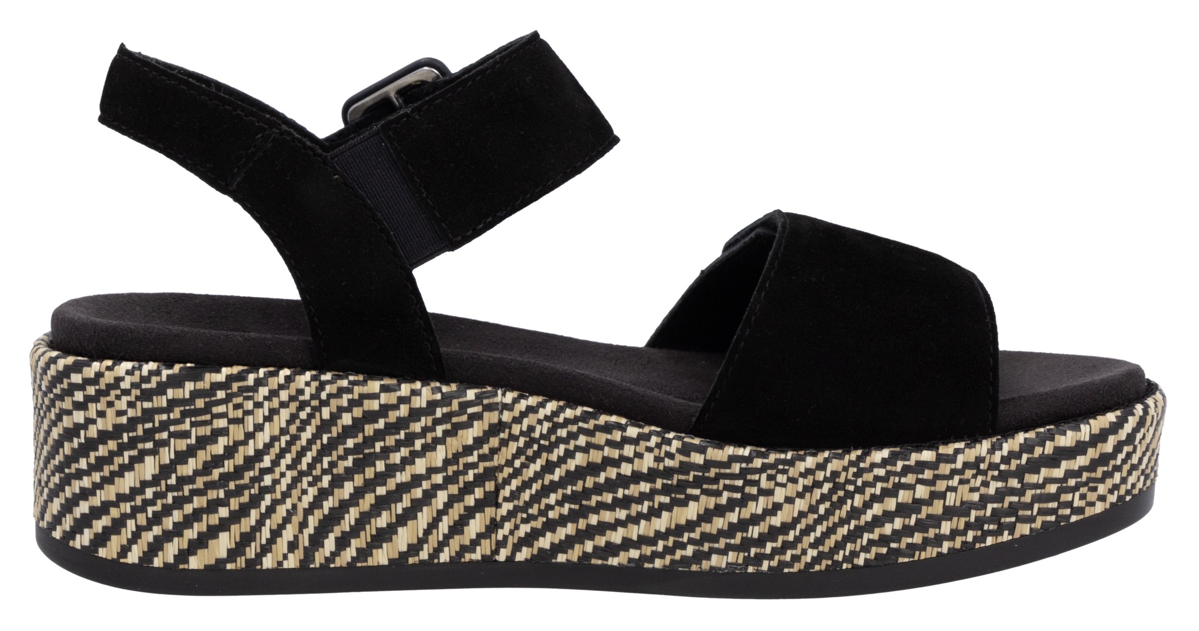Remonte Sandalette »Elisabeth Hurley-Collection«, Keilabsatz, Sommerschuh, Riemchensandale mit bezogenem Plateau