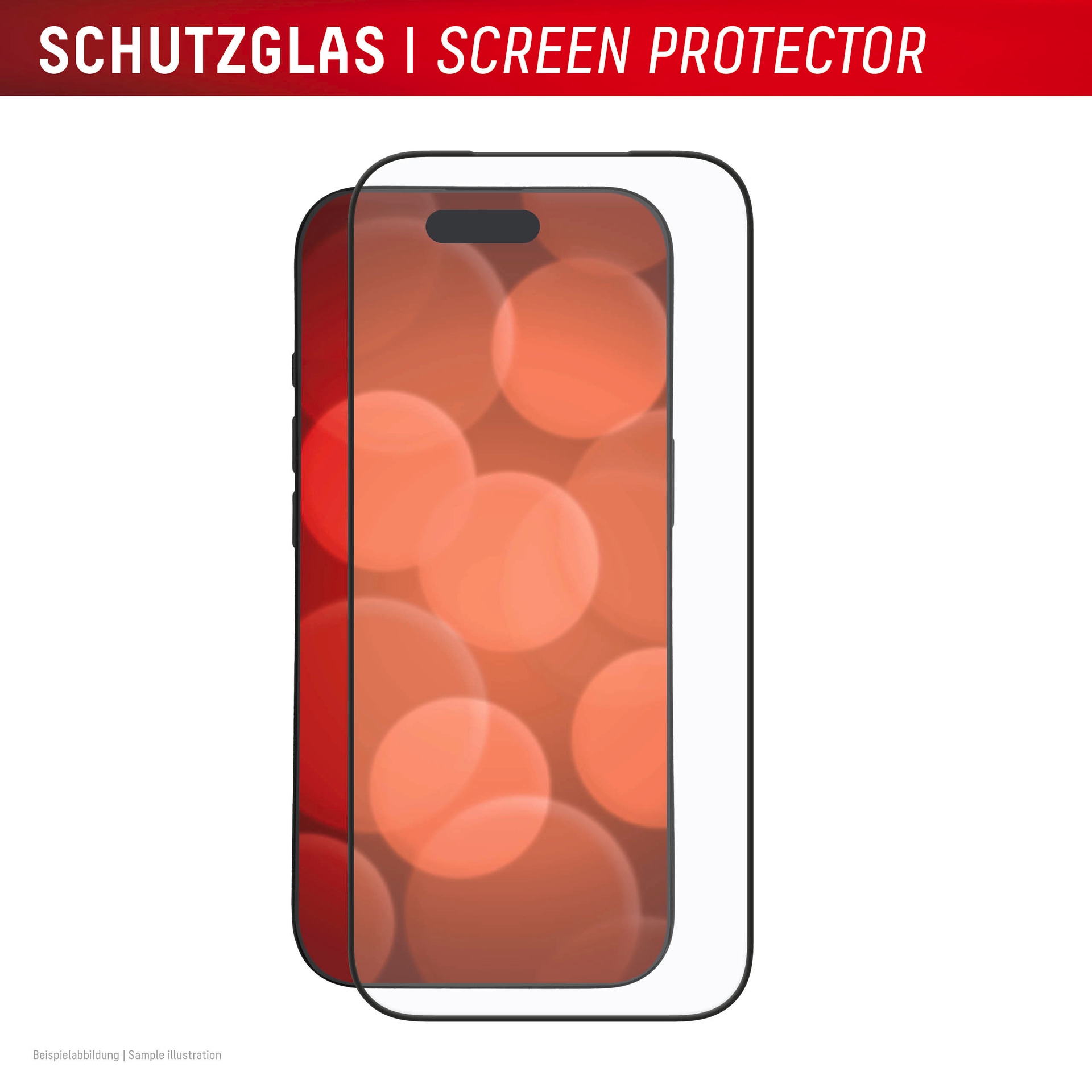 Displex Displayschutzglas »Premium Glass Screen Protector mit EASY-ON MountMaster« für Apple iPhone 17 Pro Displayschutzfolie, Schutzfolie, Bildschirmschutz, kratz- & stoßfest