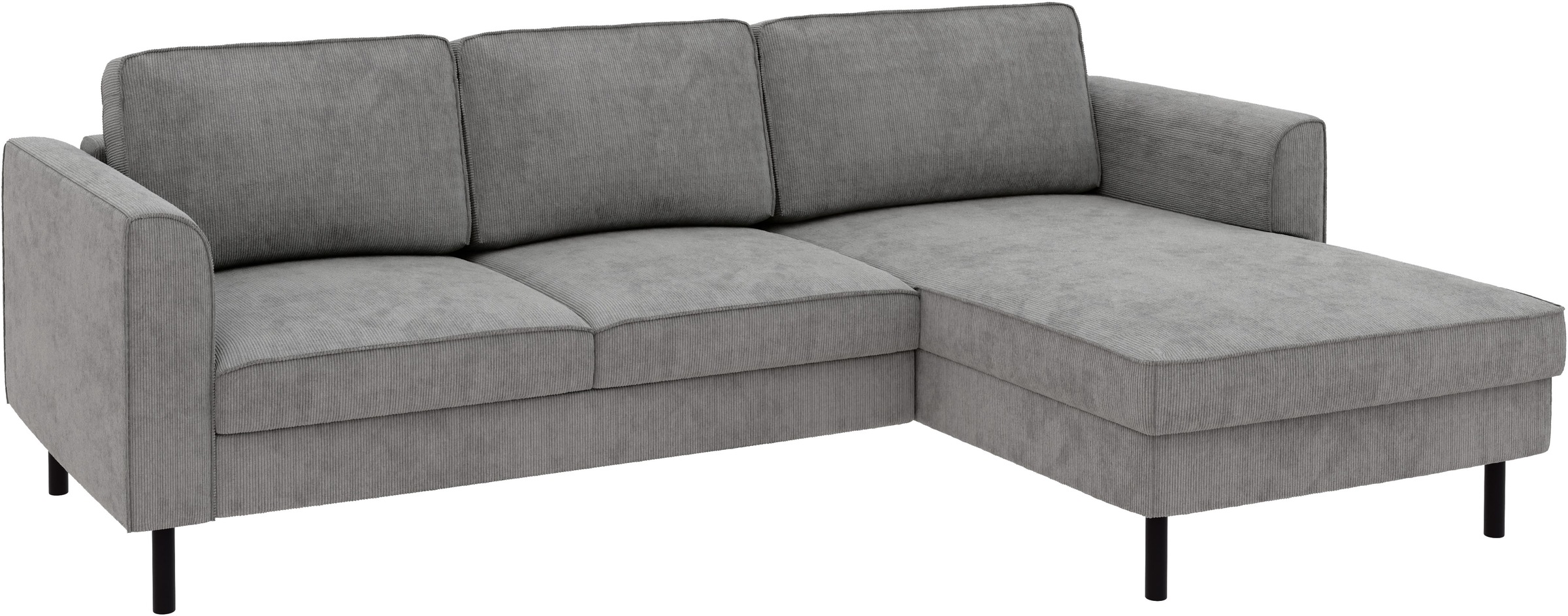 Home affaire Ecksofa »Booster Couch wahlweise mit Schlaffunktion und Bettkasten-auch in Cord«, Recamiere beidseitig montierbar, Sofa in L-Form, 232 cm