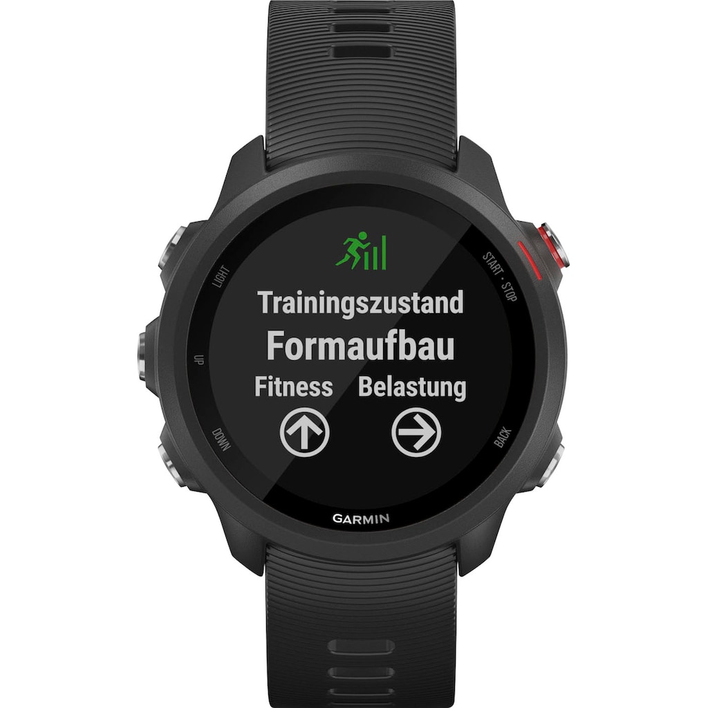 Garmin Smartwatch »FORERUNNER 245 MUSIC«, (Garmin GPS-Laufuhr mit Musikplayer)